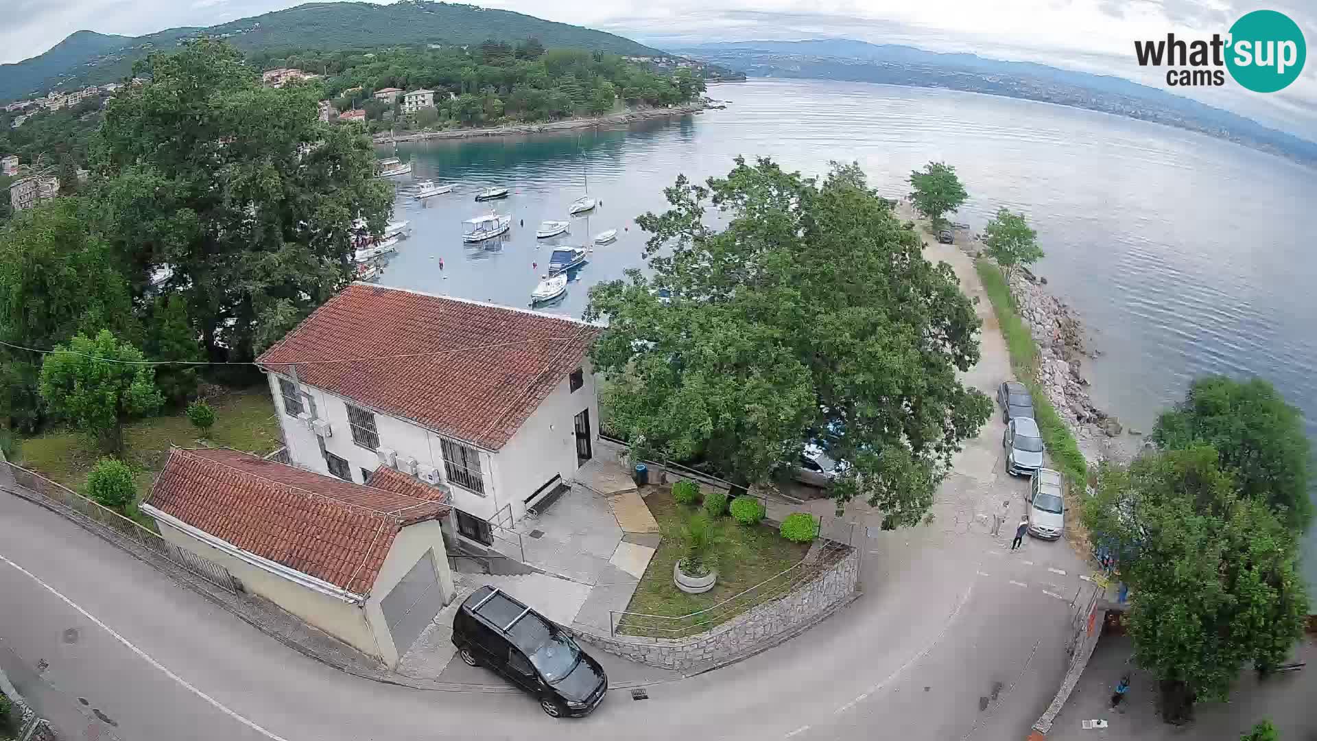 Webcam porto Ika – Vista LIVE sul porto e le luci di Opatija