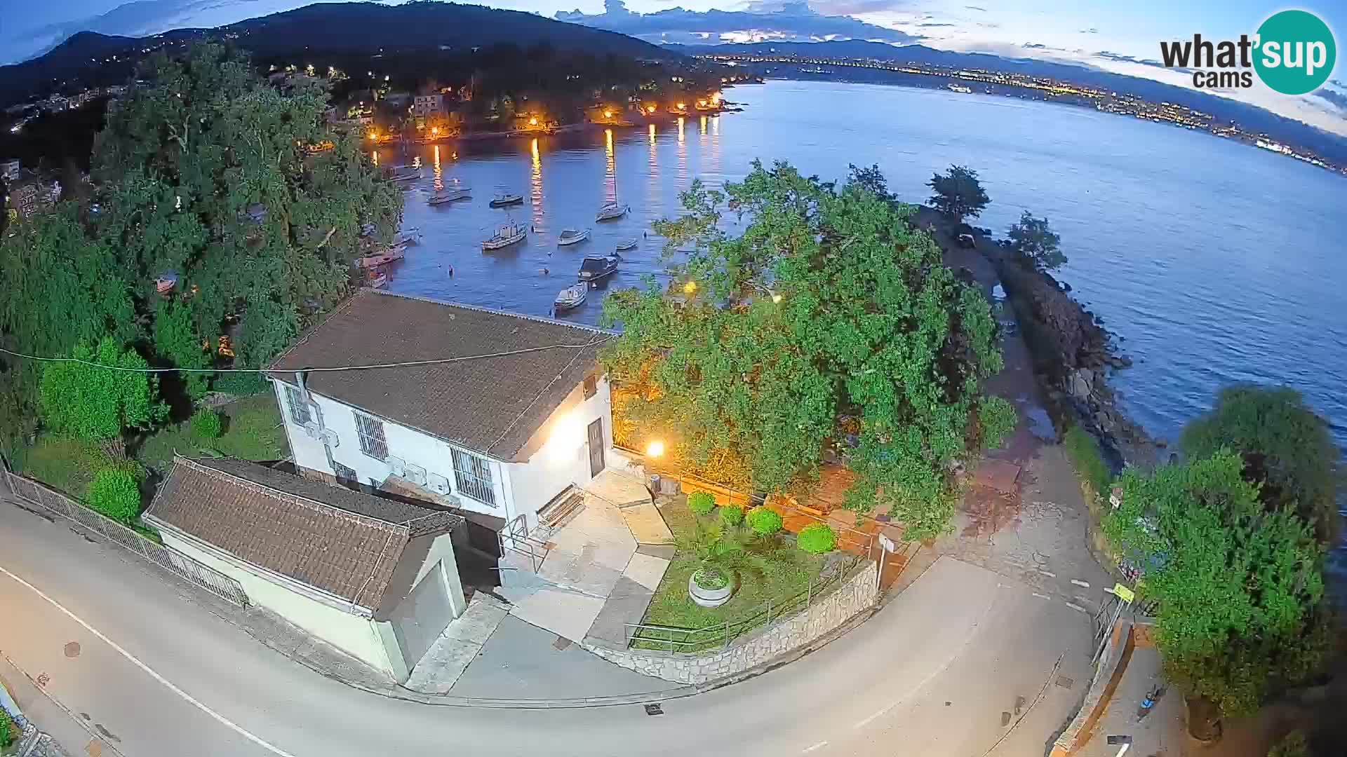 Webcam Ika Hafen – LIVE Blick auf den Hafen und die Lichter von Opatija