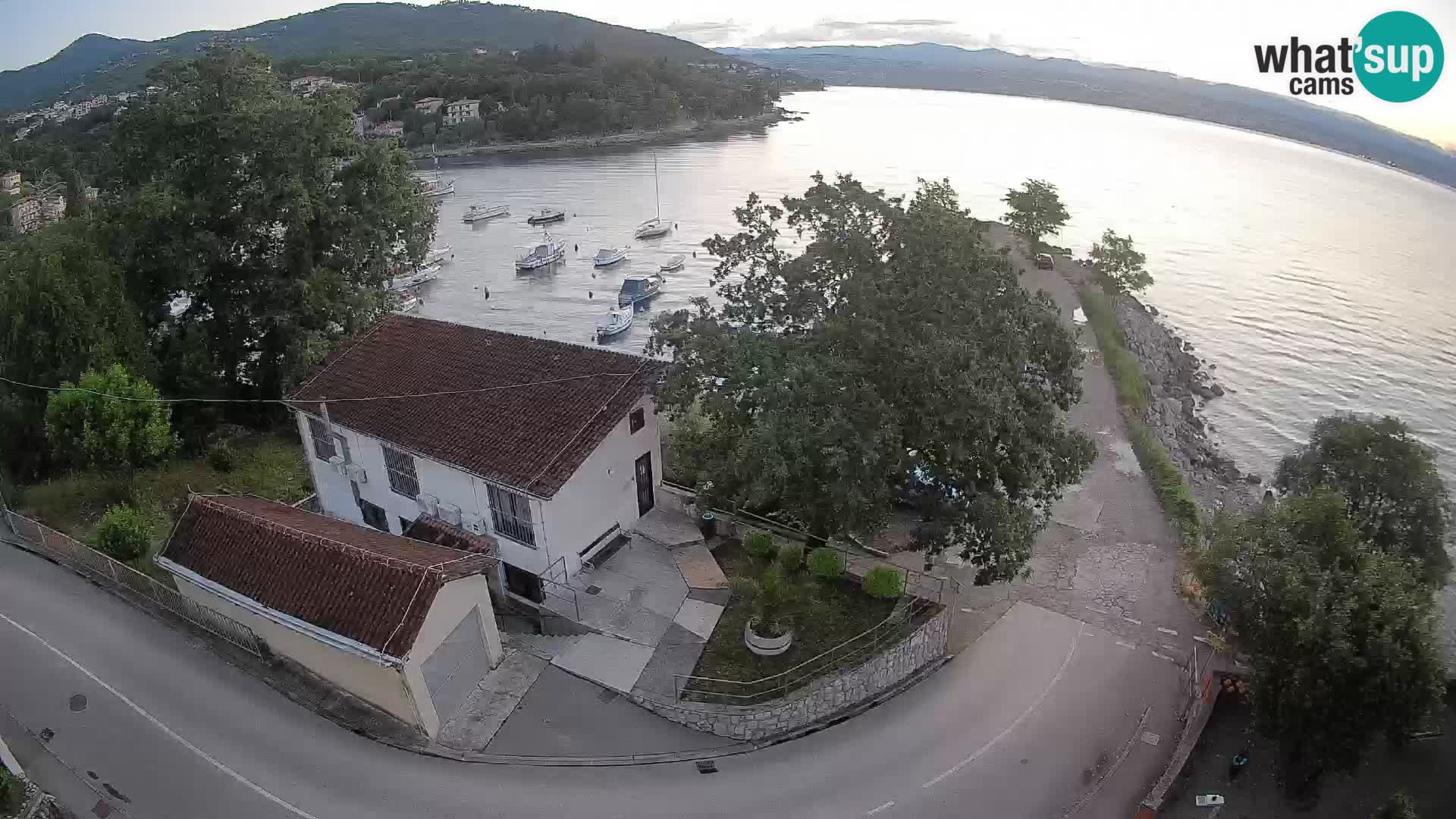 Webcam porto Ika – Vista LIVE sul porto e le luci di Opatija
