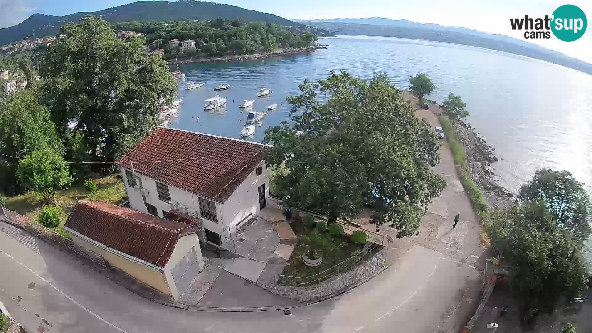 Webcam porto Ika – Vista LIVE sul porto e le luci di Opatija
