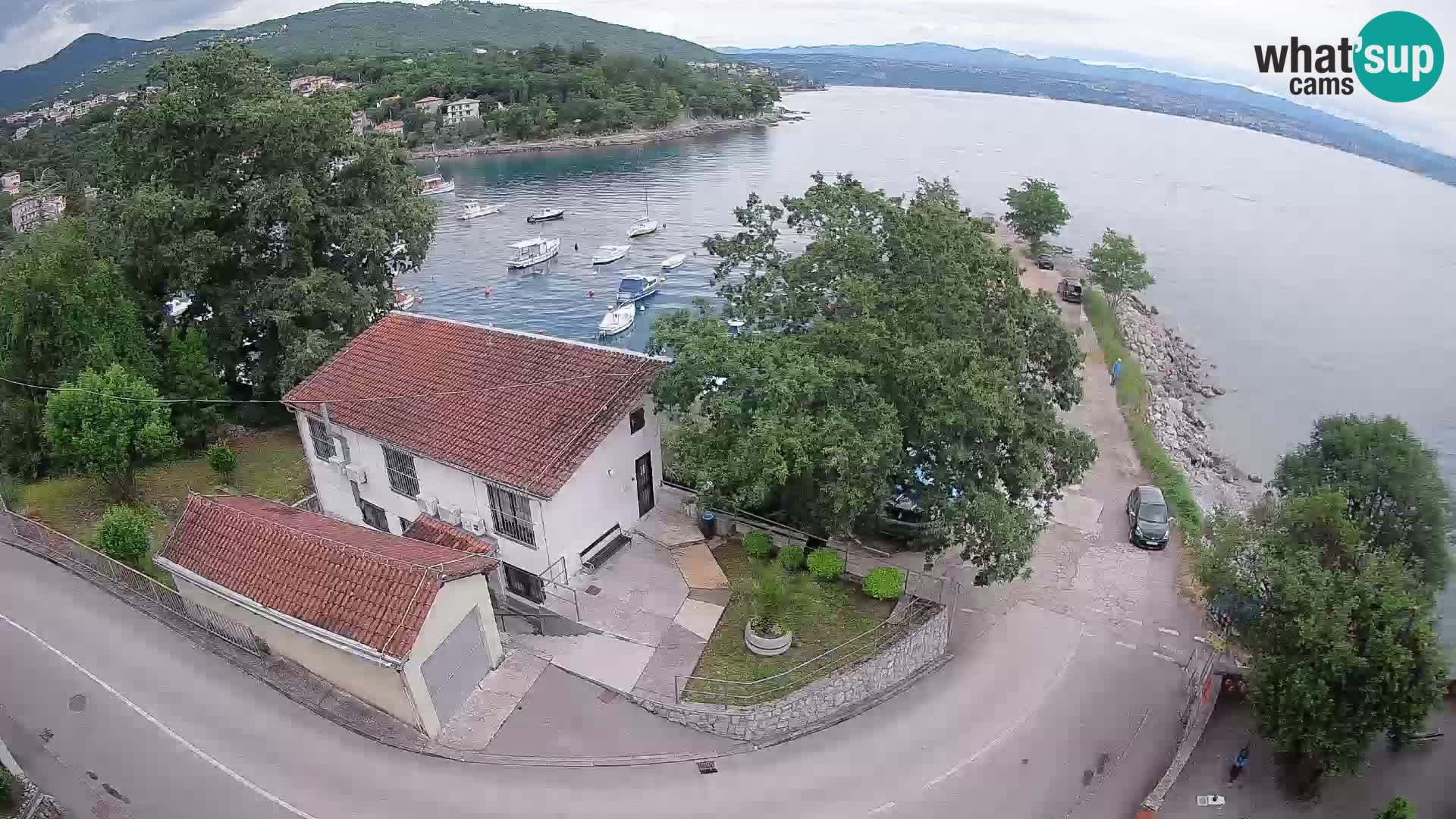 Webcam port d’Ika – Vue en direct et lumières d’Opatija