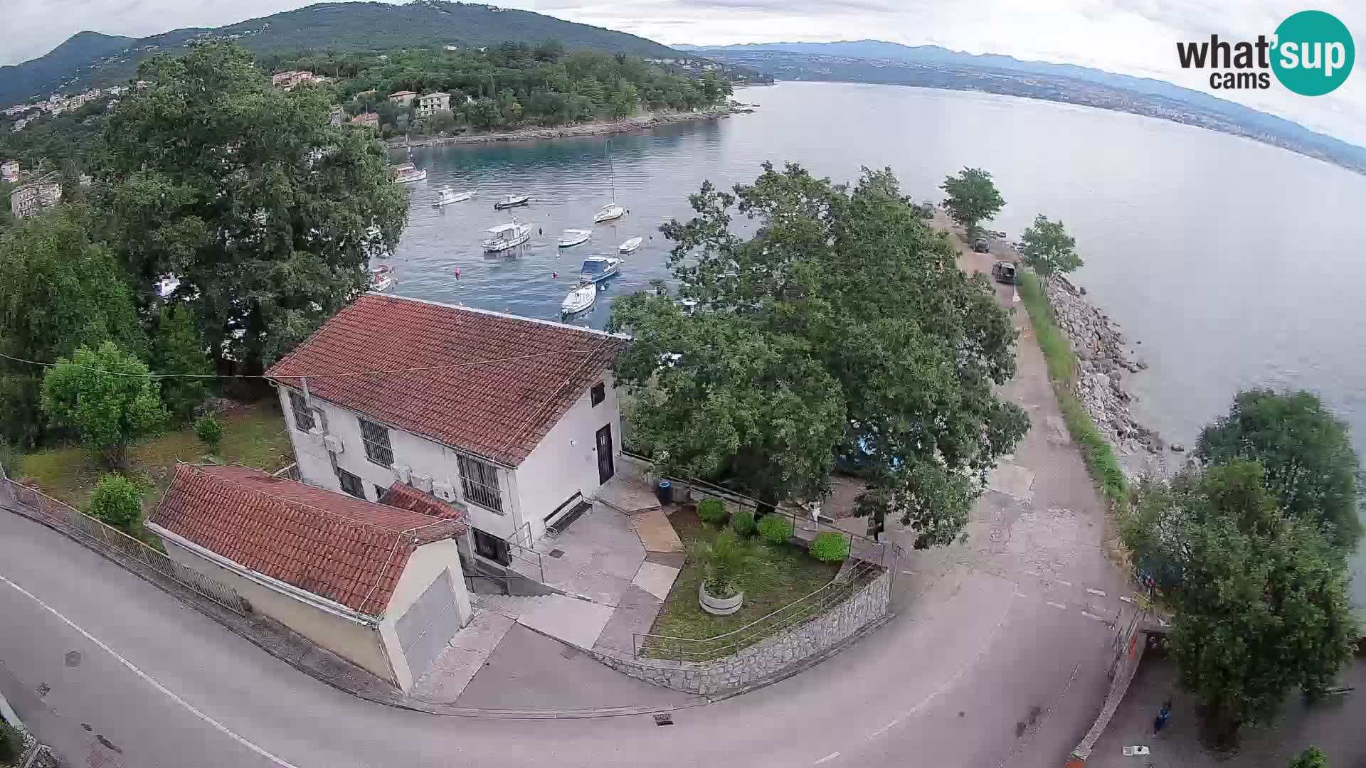 Webcam port d’Ika – Vue en direct et lumières d’Opatija