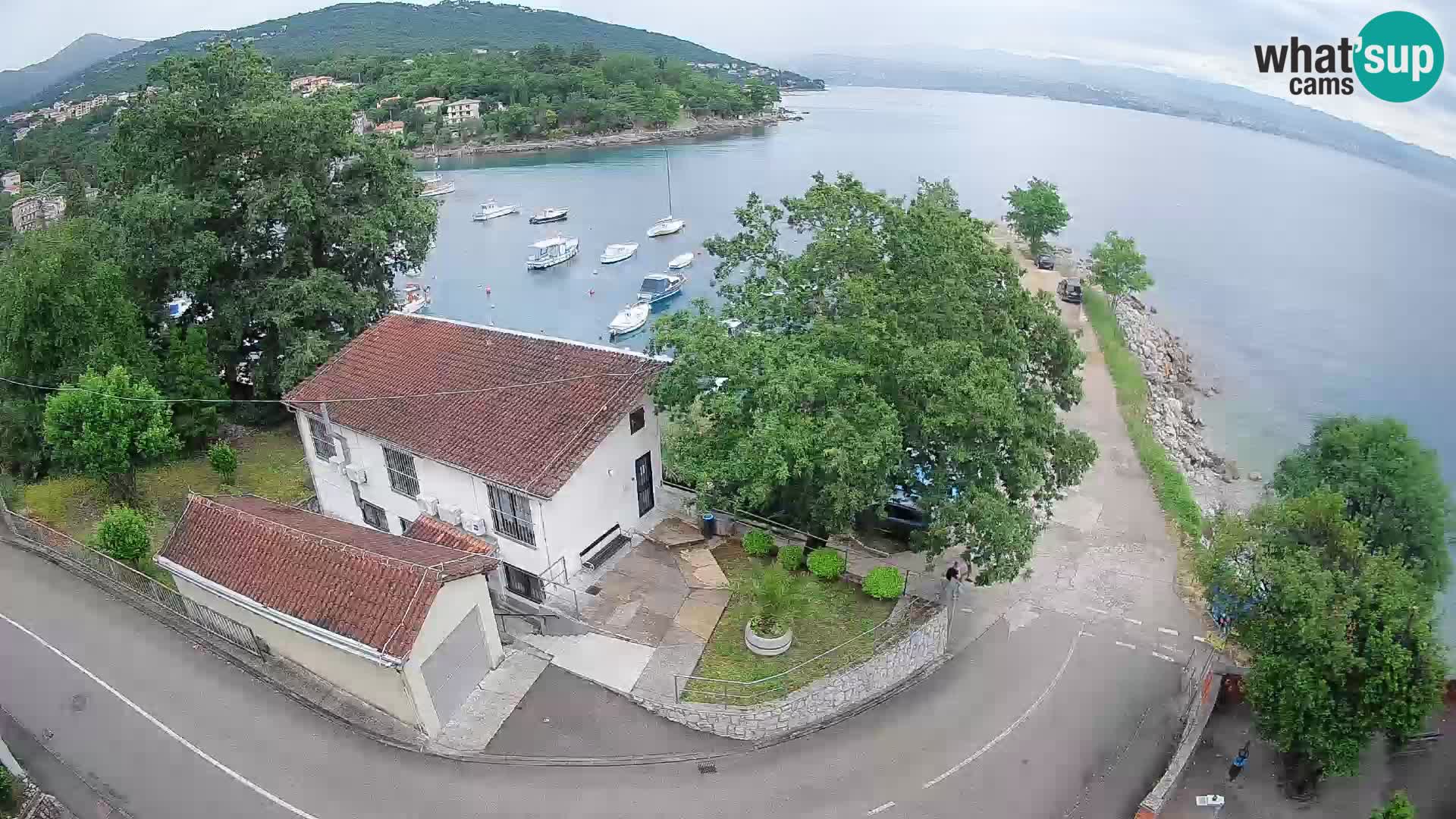 Webcam porto Ika – Vista LIVE sul porto e le luci di Opatija