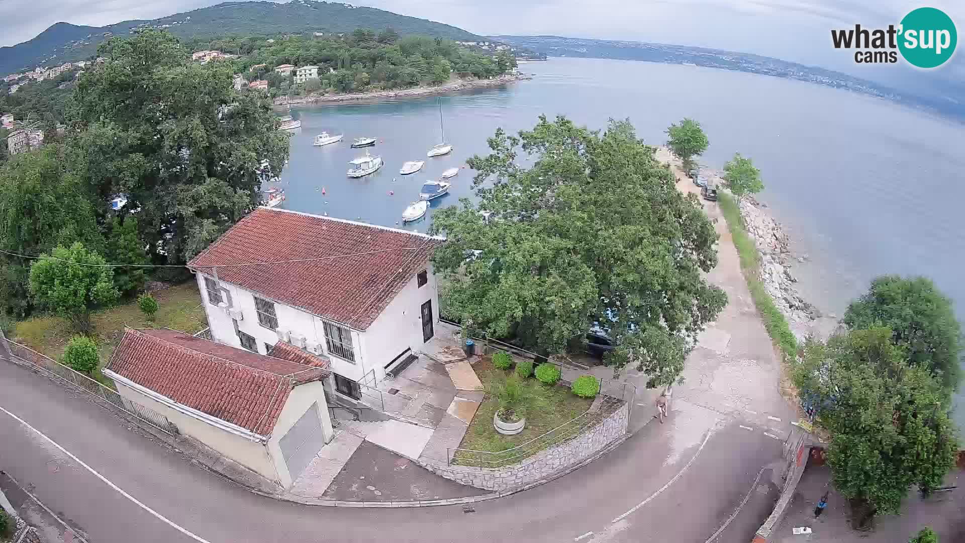 Webcam porto Ika – Vista LIVE sul porto e le luci di Opatija