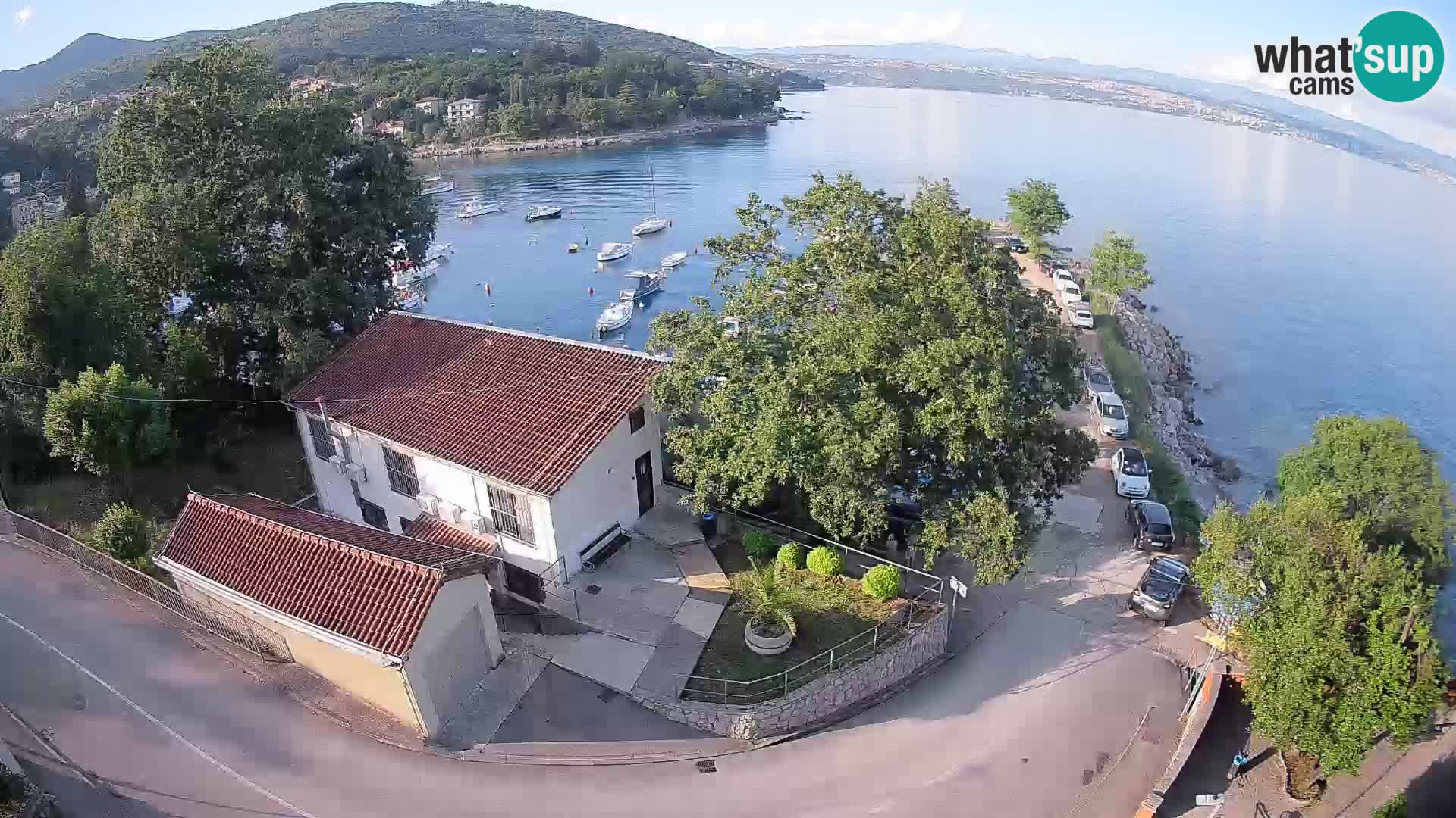Webcam puerto de Ika – Vista en directo y luces de Opatija