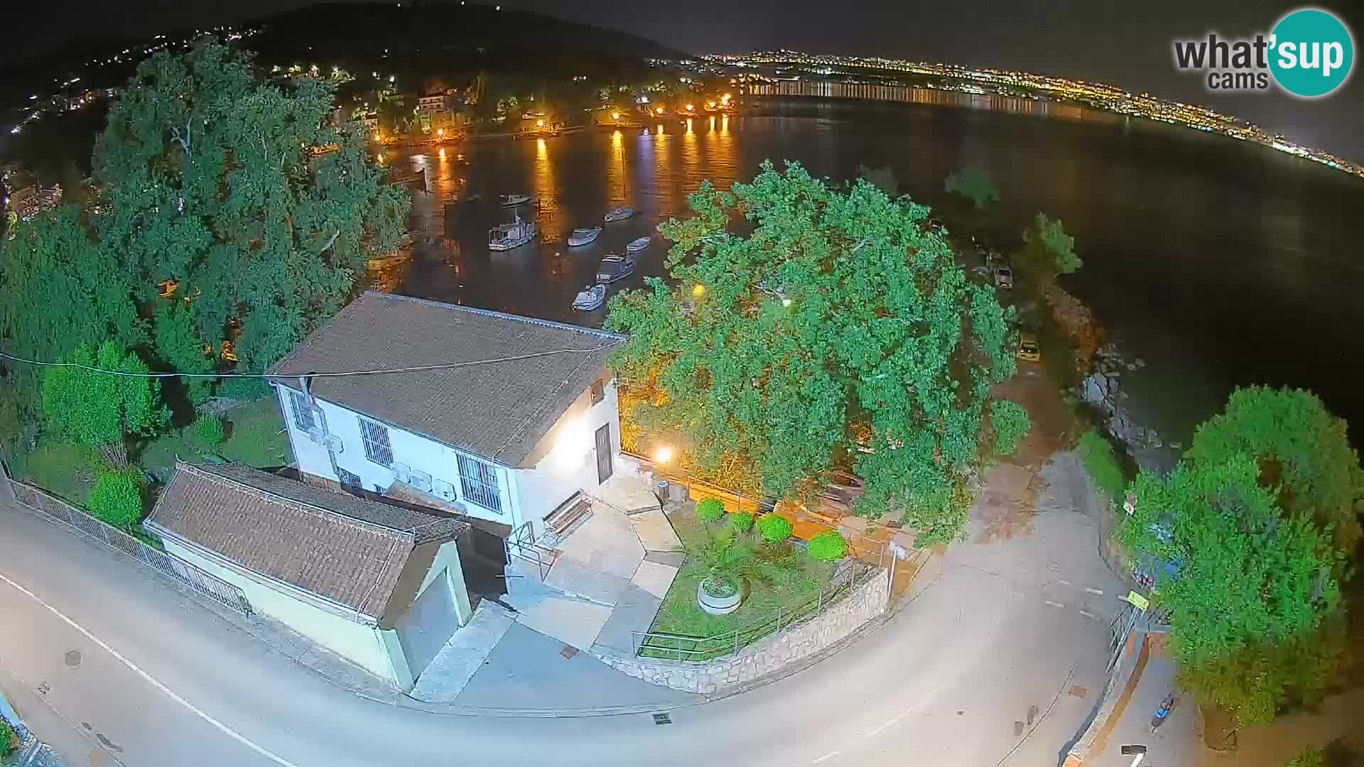 Webcam Ika Hafen – LIVE Blick auf den Hafen und die Lichter von Opatija