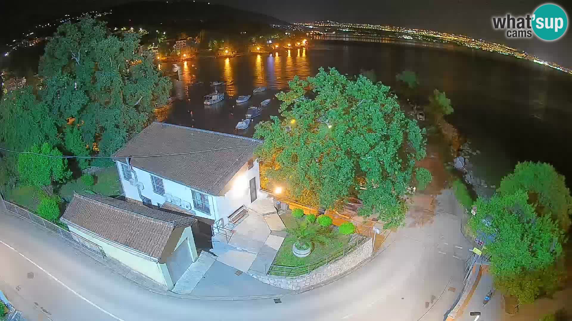 Webcam port d’Ika – Vue en direct et lumières d’Opatija