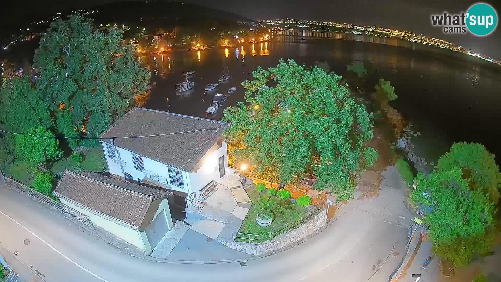 Webcam Ika Hafen – LIVE Blick auf den Hafen und die Lichter von Opatija