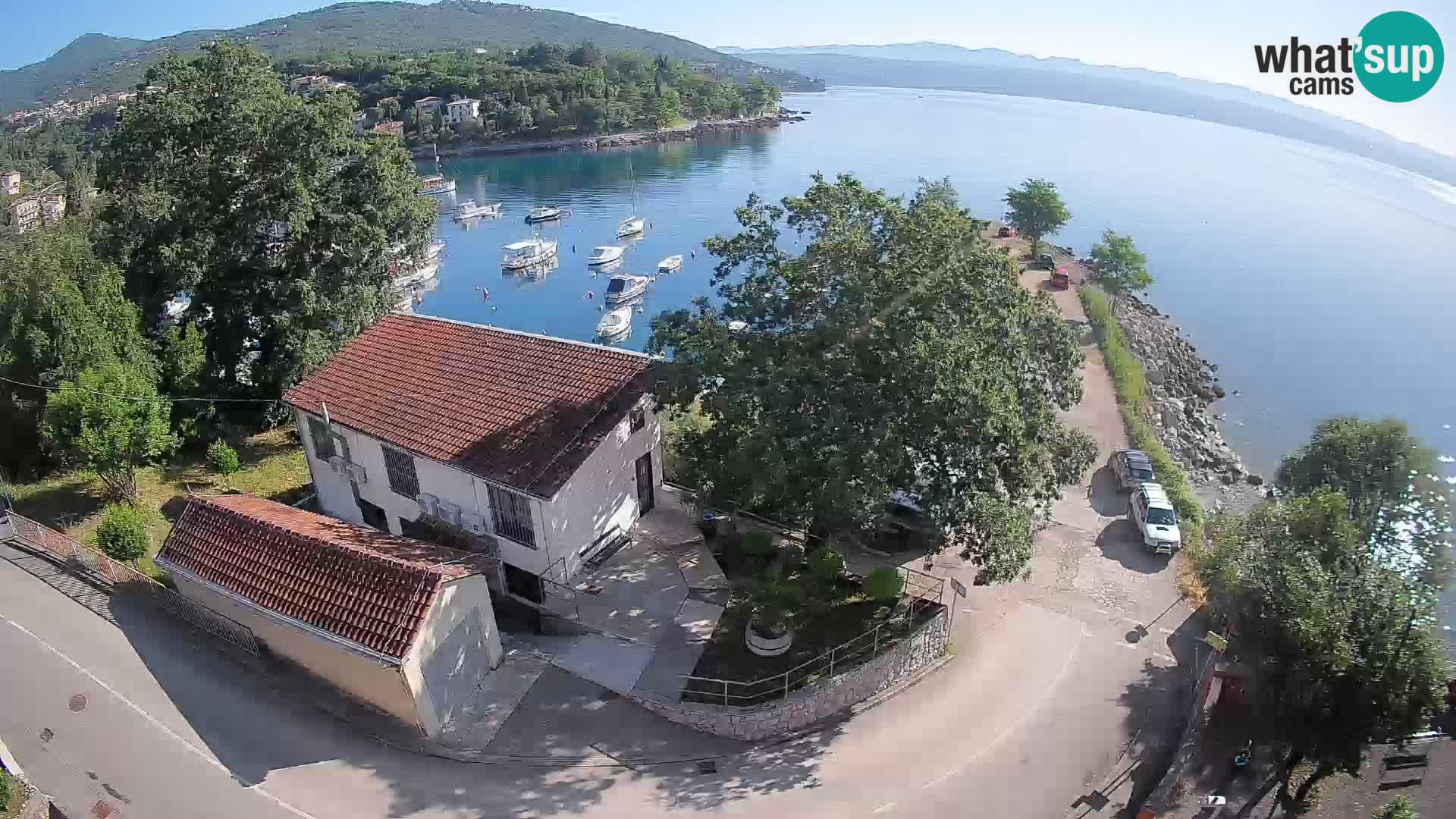 Ika Harbor Webcam – LIVE View of the Harbor and Opatija Lights