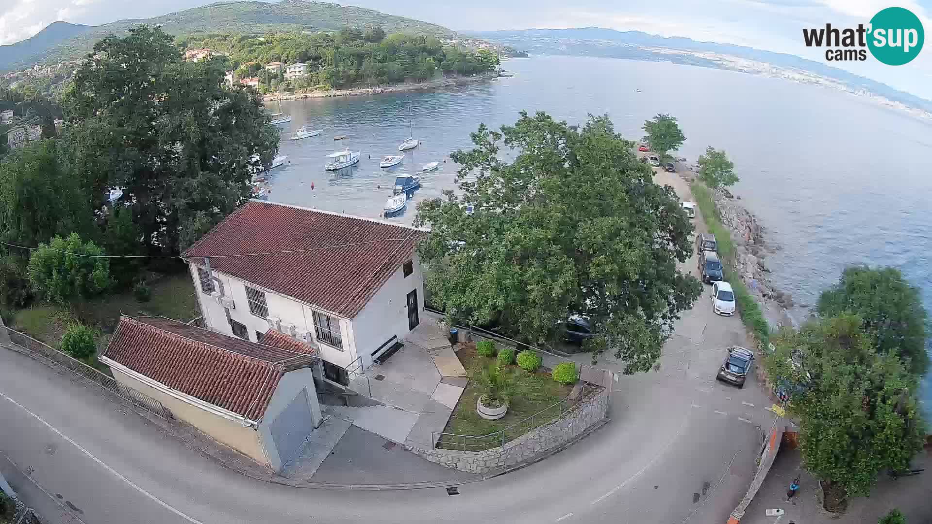 Webcam porto Ika – Vista LIVE sul porto e le luci di Opatija
