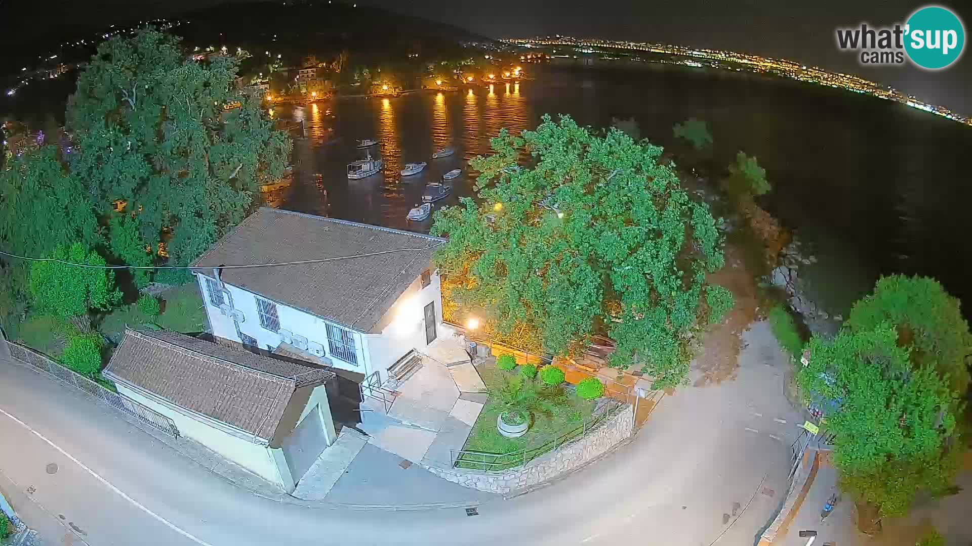 Webcam porto Ika – Vista LIVE sul porto e le luci di Opatija