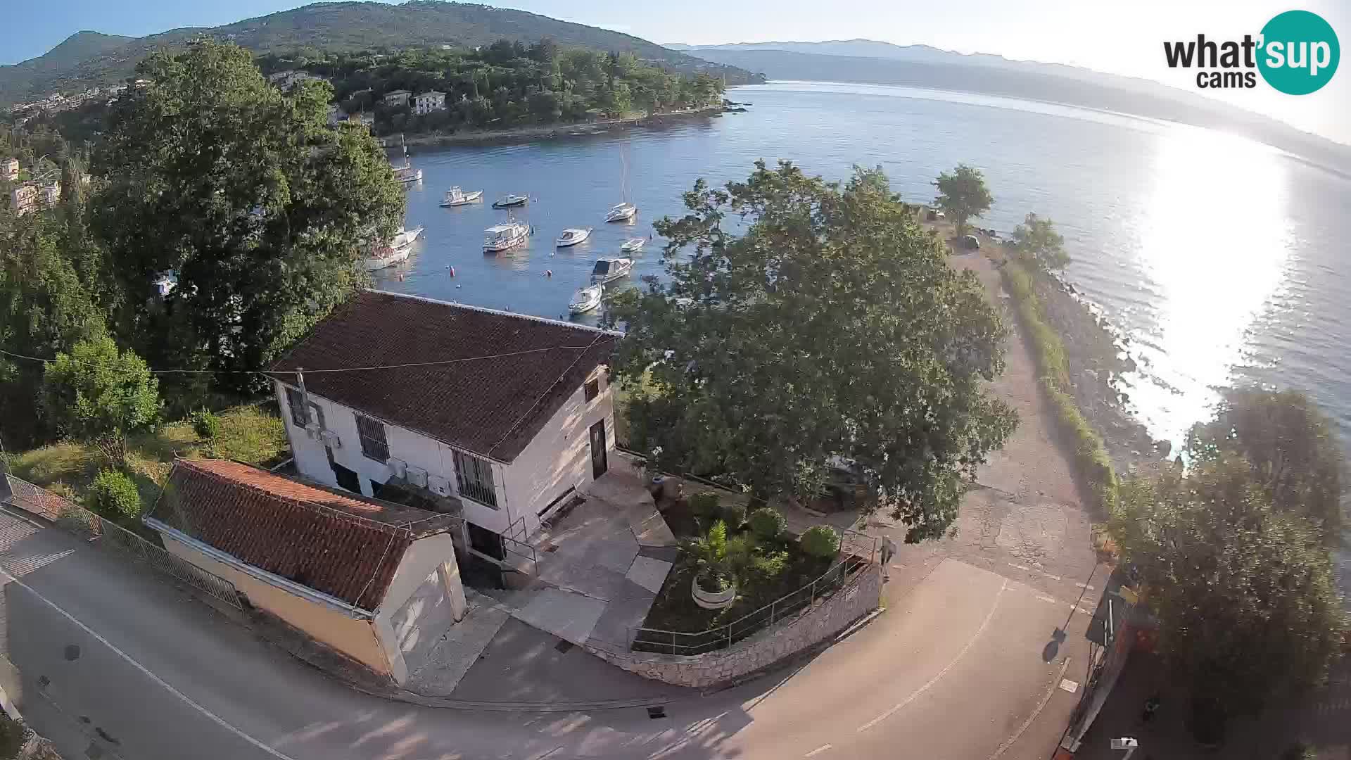 Webcam porto Ika – Vista LIVE sul porto e le luci di Opatija