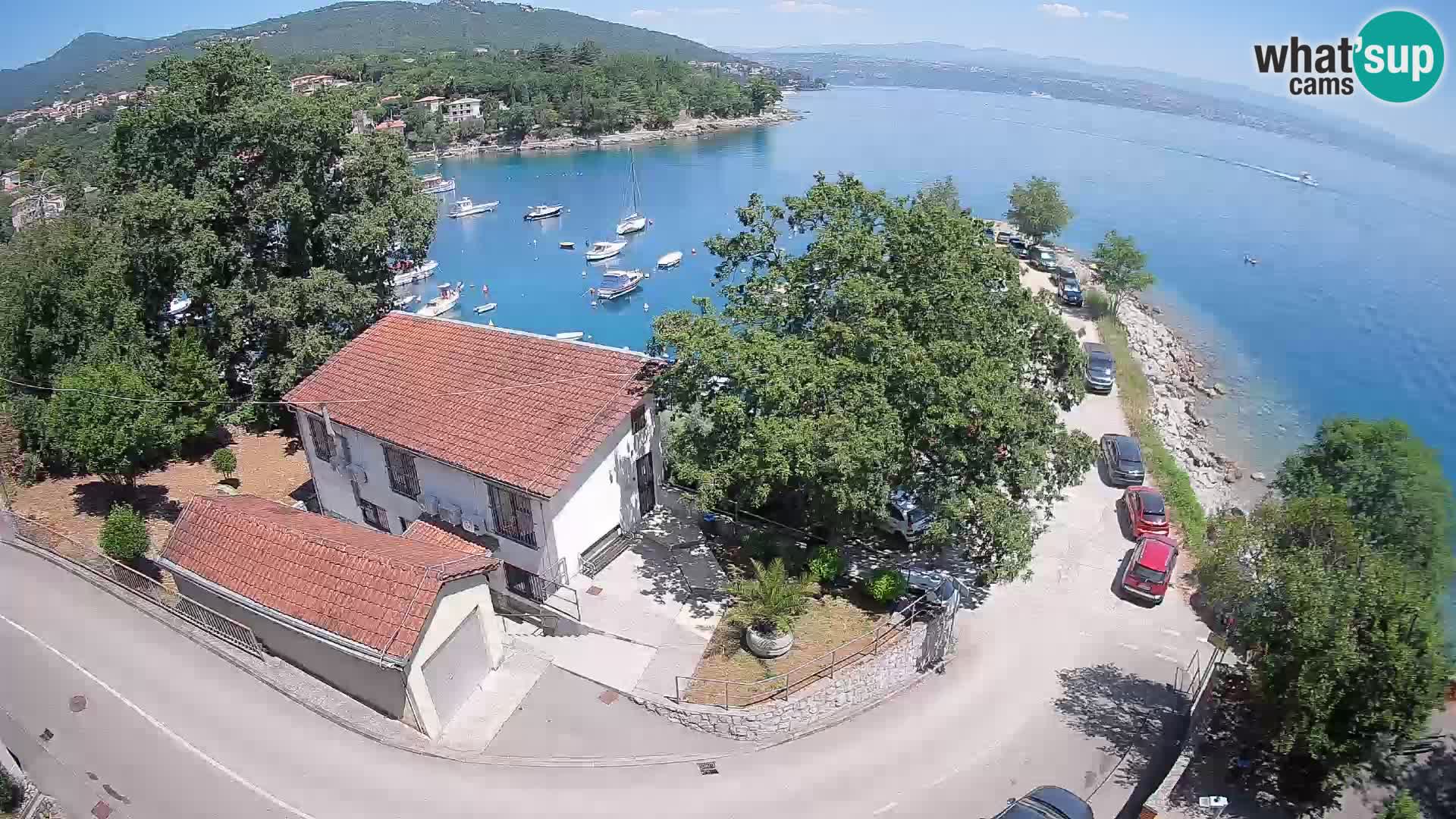 Webcam porto Ika – Vista LIVE sul porto e le luci di Opatija