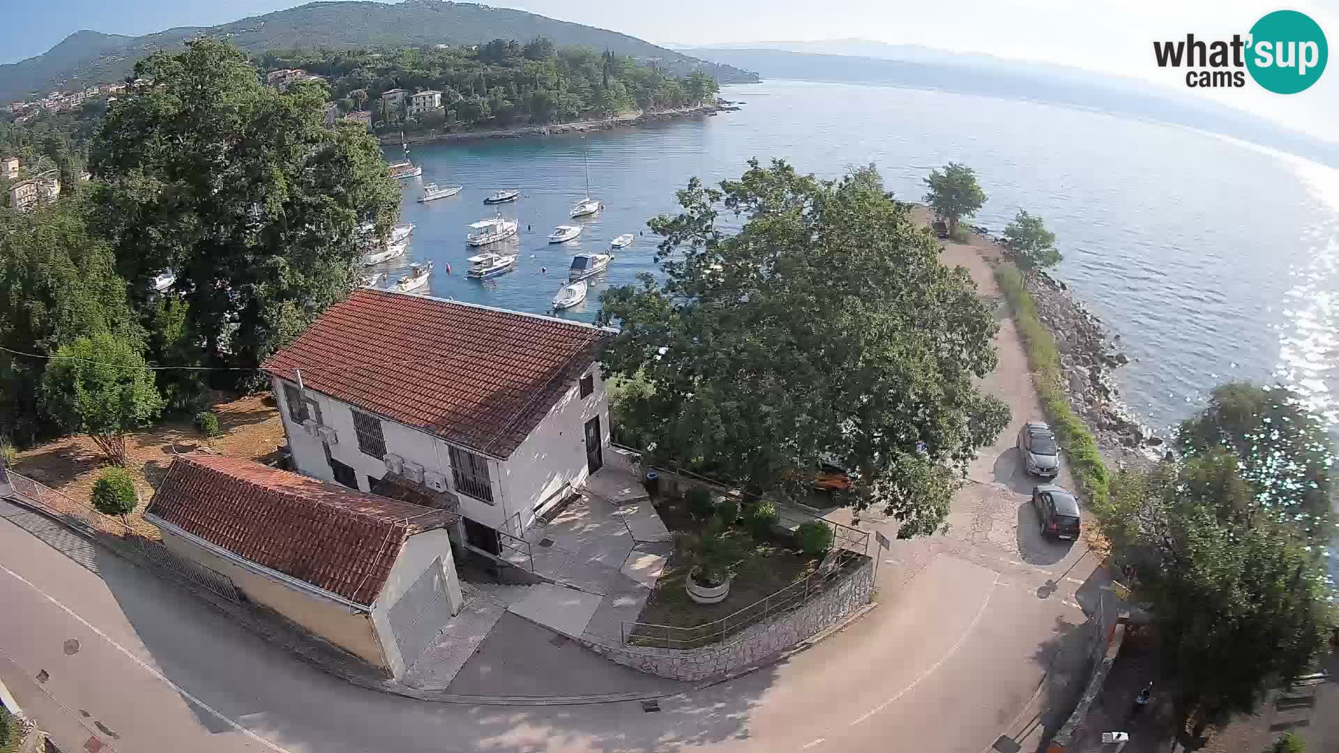 Webcam porto Ika – Vista LIVE sul porto e le luci di Opatija