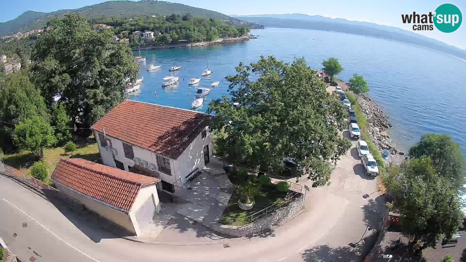 Webcam port d’Ika – Vue en direct et lumières d’Opatija