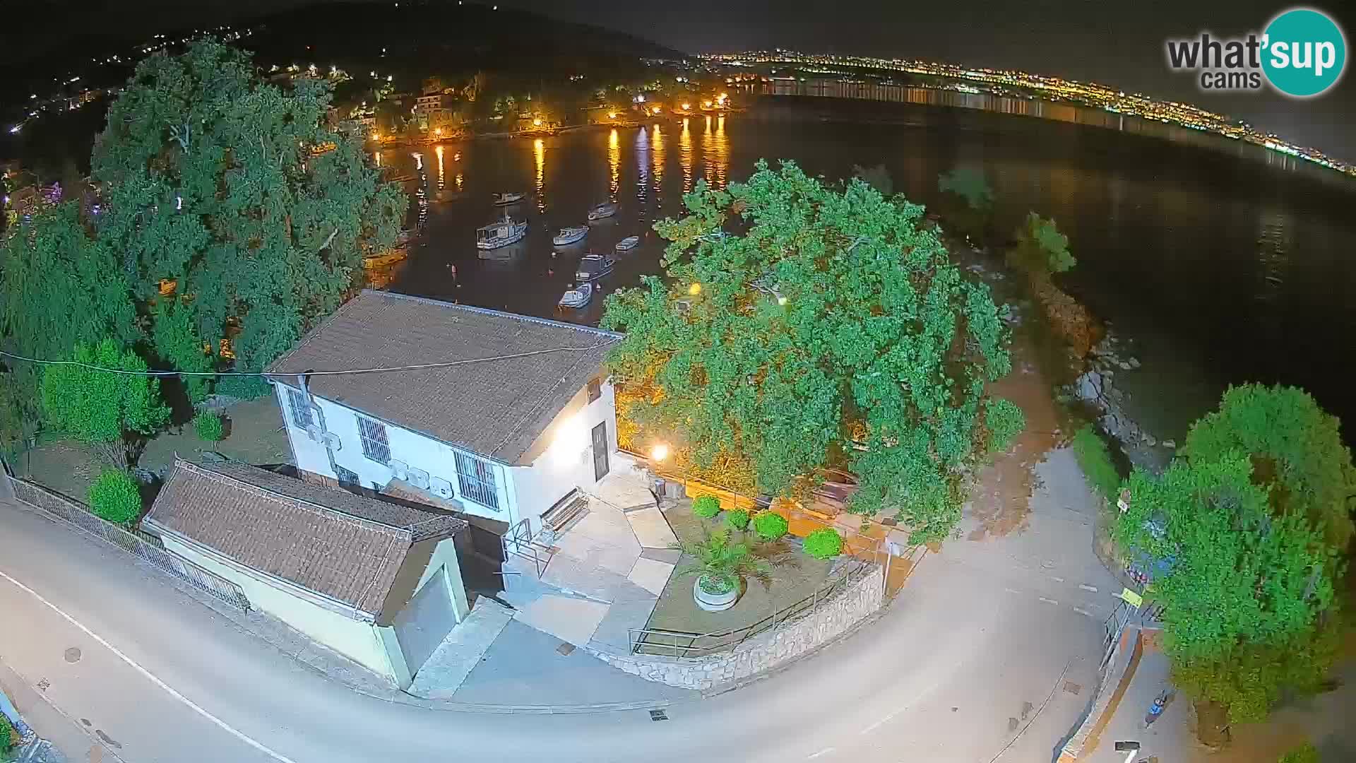 Webcam port d’Ika – Vue en direct et lumières d’Opatija