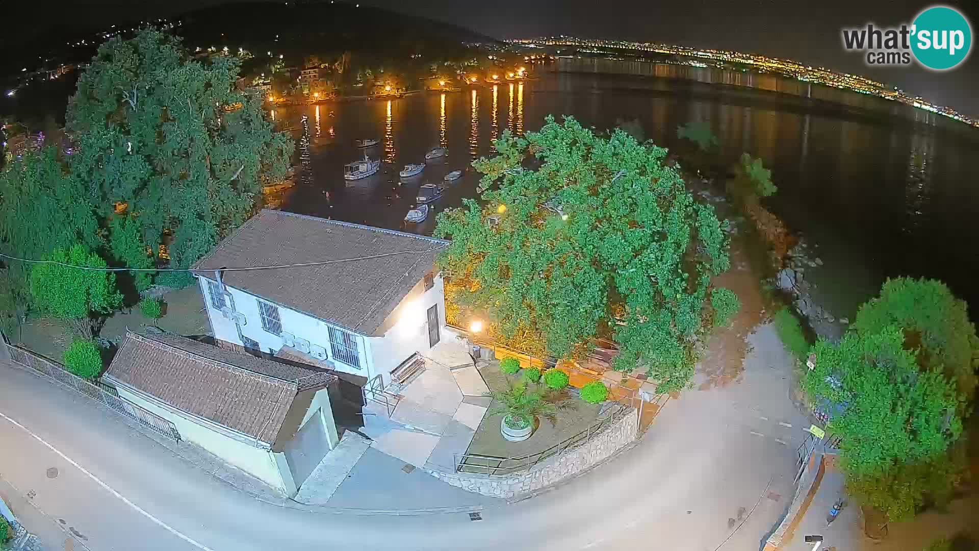 Webcam port d’Ika – Vue en direct et lumières d’Opatija