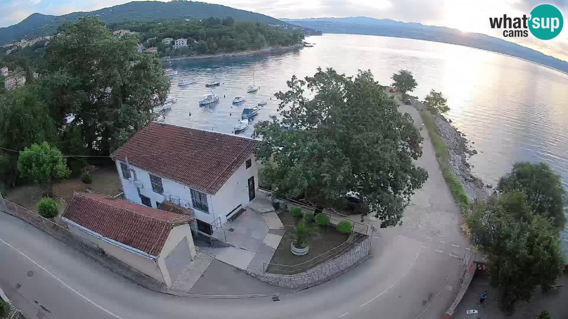 Webcam porto Ika – Vista LIVE sul porto e le luci di Opatija