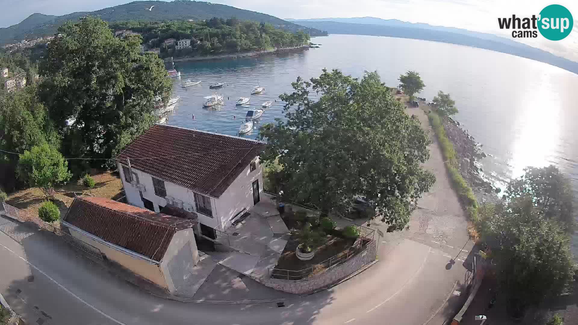 Webcam porto Ika – Vista LIVE sul porto e le luci di Opatija