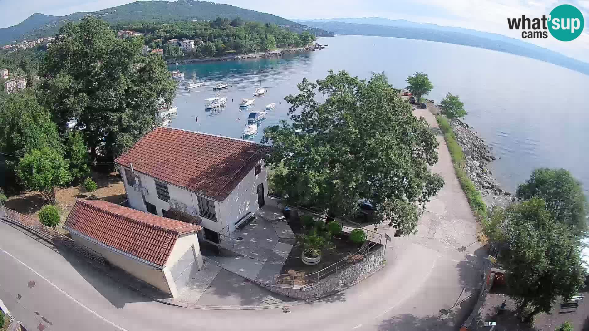 Webcam porto Ika – Vista LIVE sul porto e le luci di Opatija