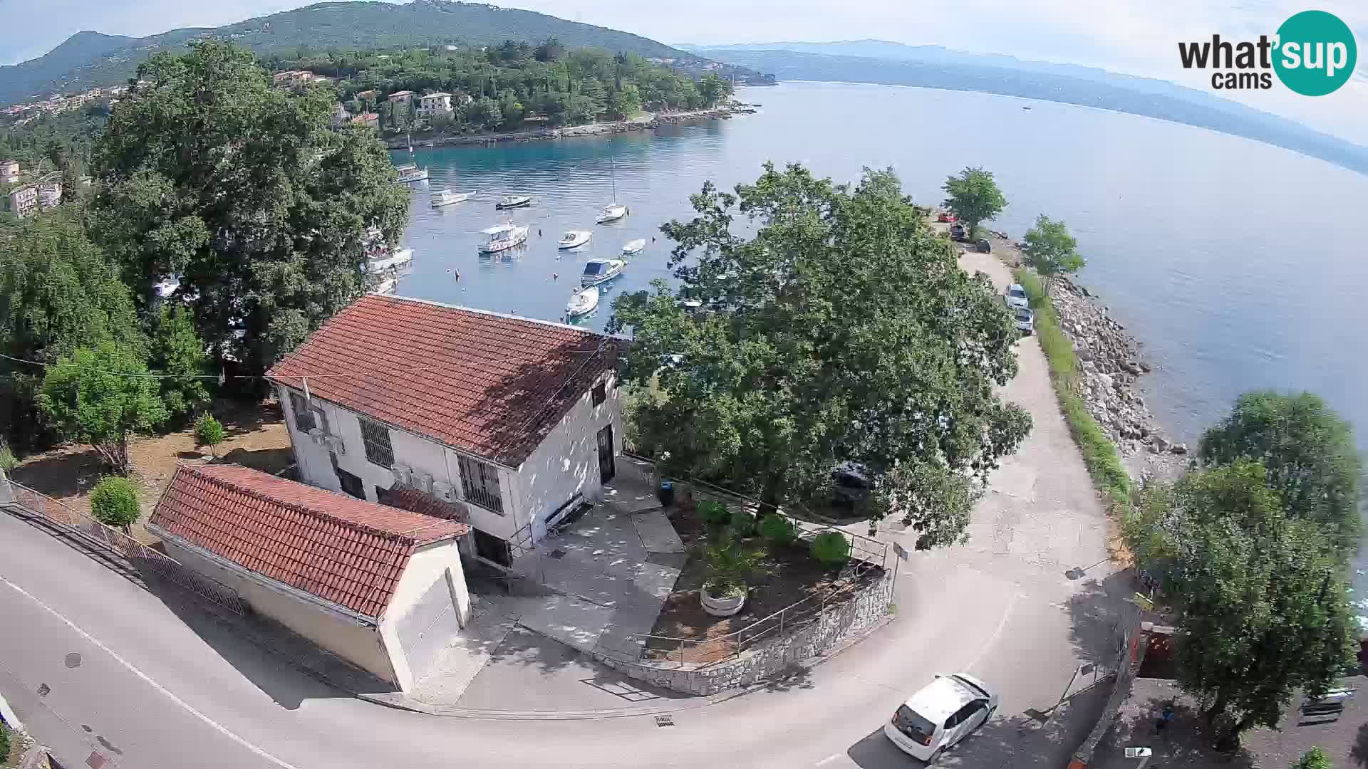 Webcam port d’Ika – Vue en direct et lumières d’Opatija