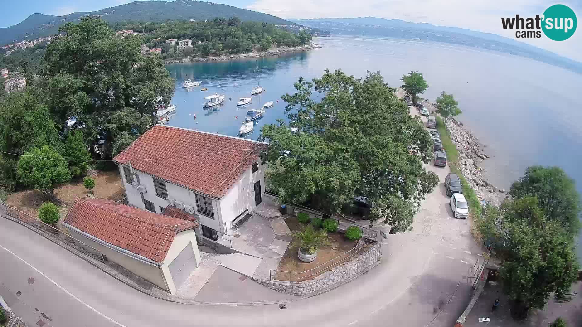 Webcam porto Ika – Vista LIVE sul porto e le luci di Opatija