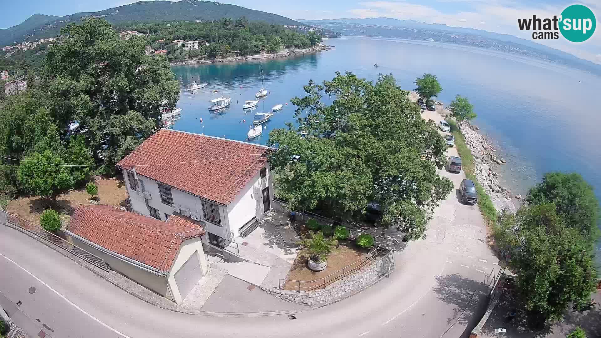 Webcam port d’Ika – Vue en direct et lumières d’Opatija