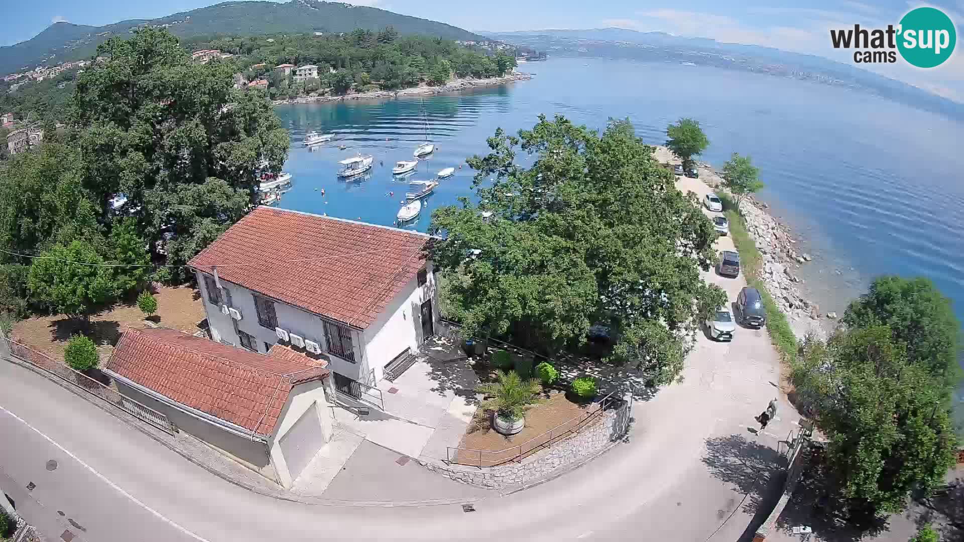 Web kamera luka Ika – Pogled uživo na luku i svjetla Opatije