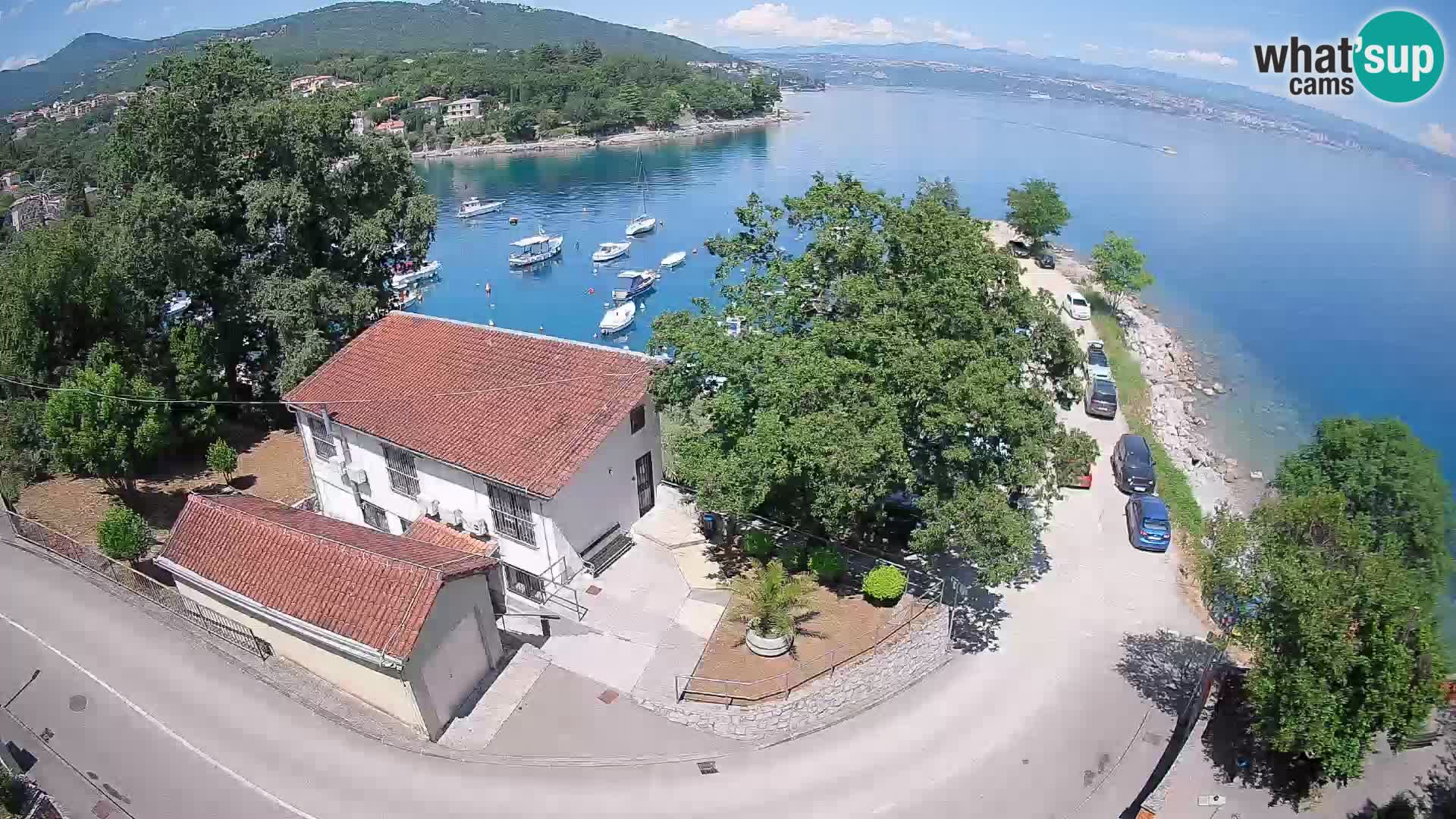 Webcam puerto de Ika – Vista en directo y luces de Opatija