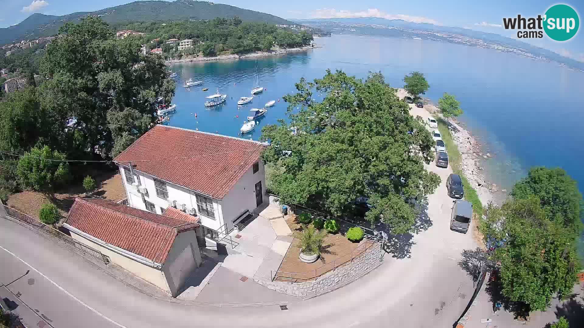 Webcam porto Ika – Vista LIVE sul porto e le luci di Opatija