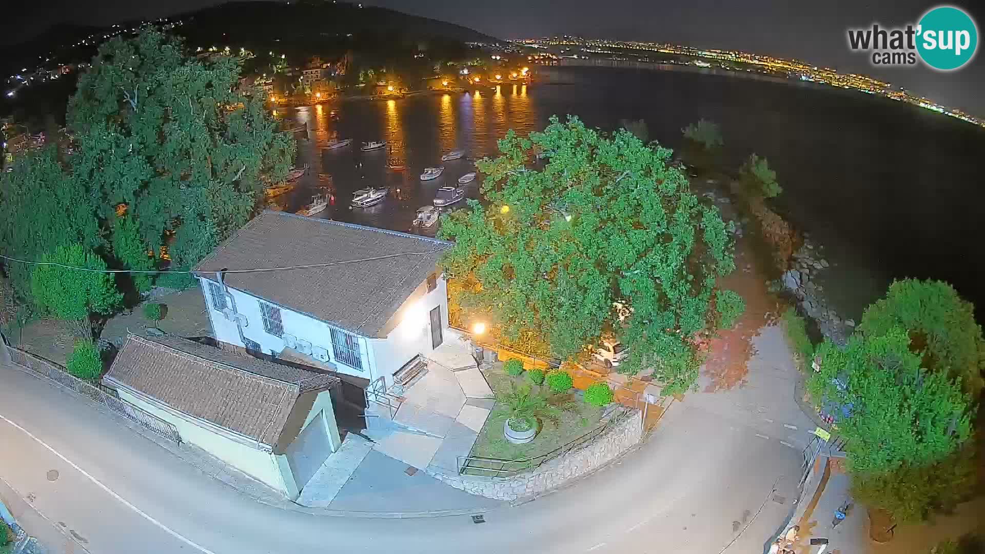 Webcam Ika Hafen – LIVE Blick auf den Hafen und die Lichter von Opatija