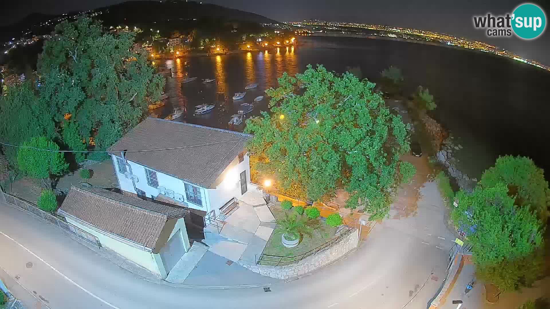 Webcam Ika Hafen – LIVE Blick auf den Hafen und die Lichter von Opatija