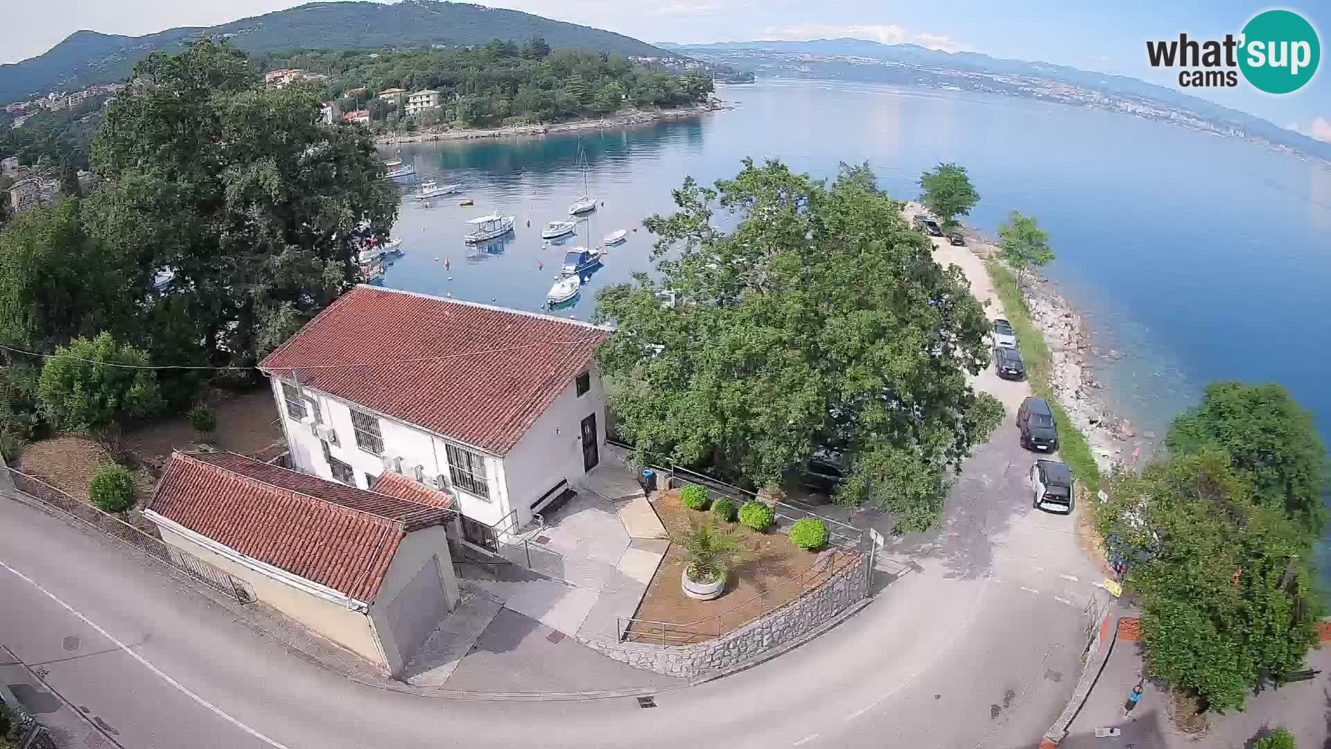 Webcam puerto de Ika – Vista en directo y luces de Opatija