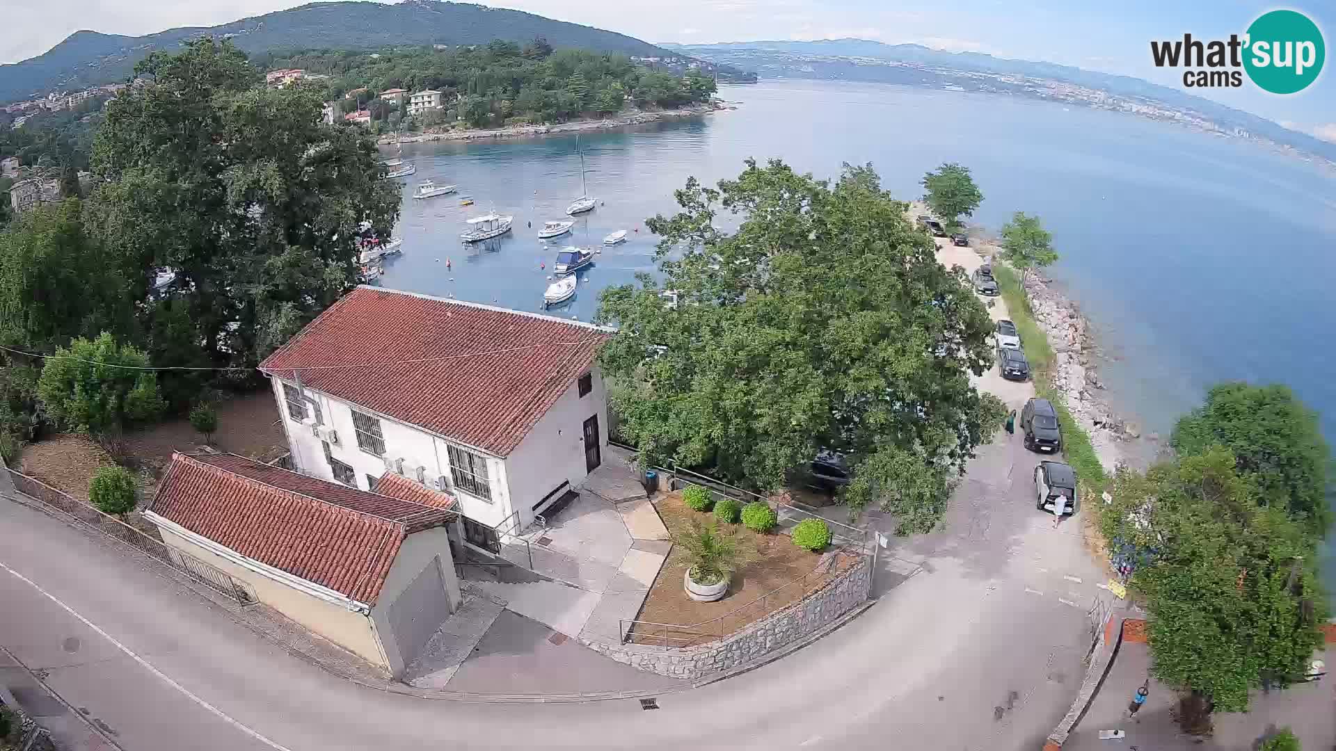 Webcam puerto de Ika – Vista en directo y luces de Opatija