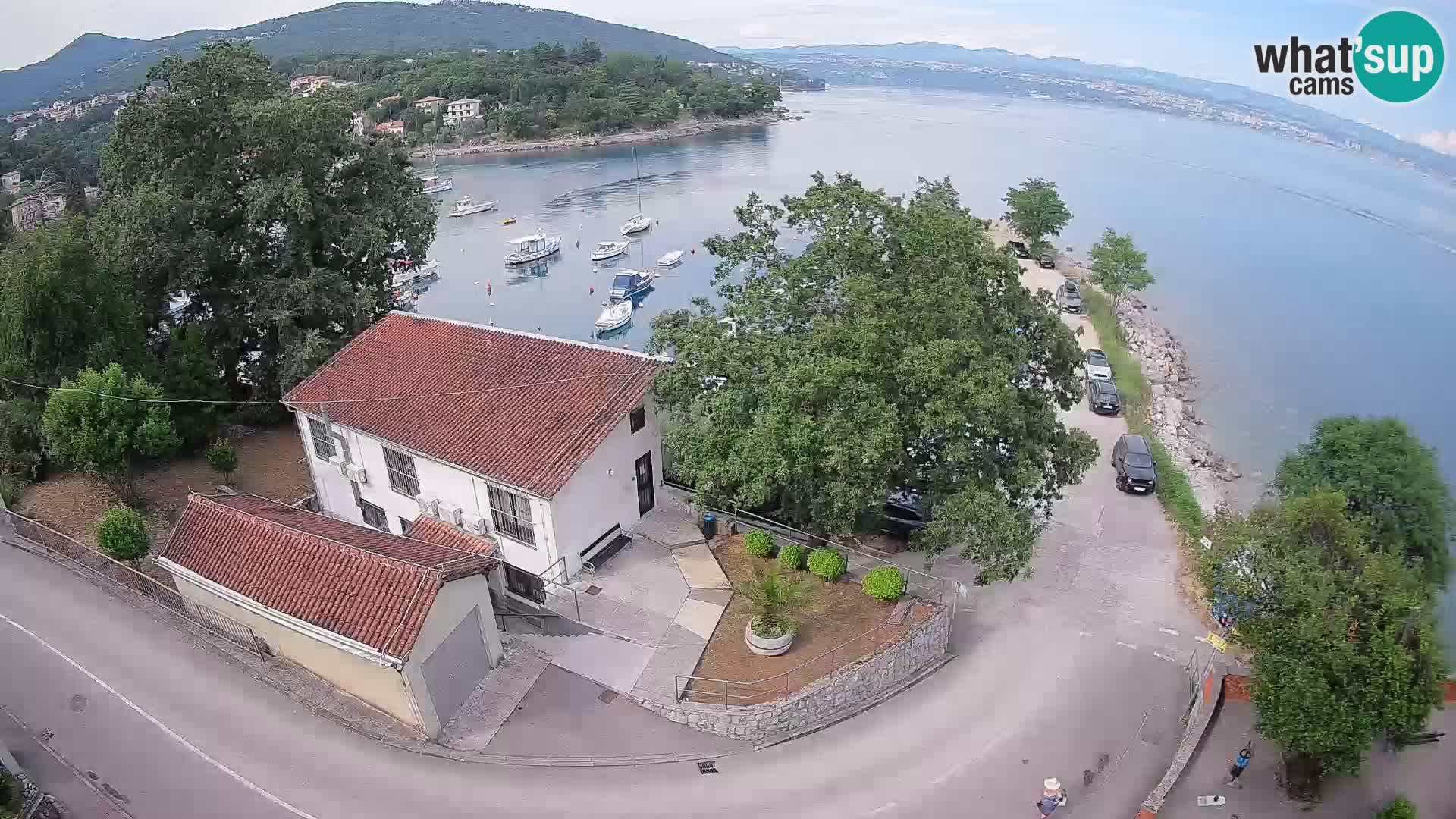 Webcam puerto de Ika – Vista en directo y luces de Opatija