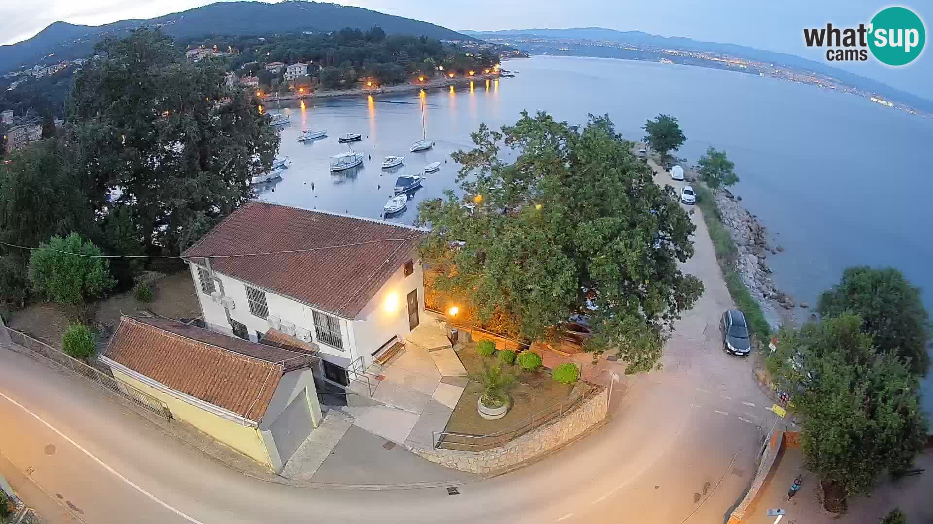 Webcam port d’Ika – Vue en direct et lumières d’Opatija