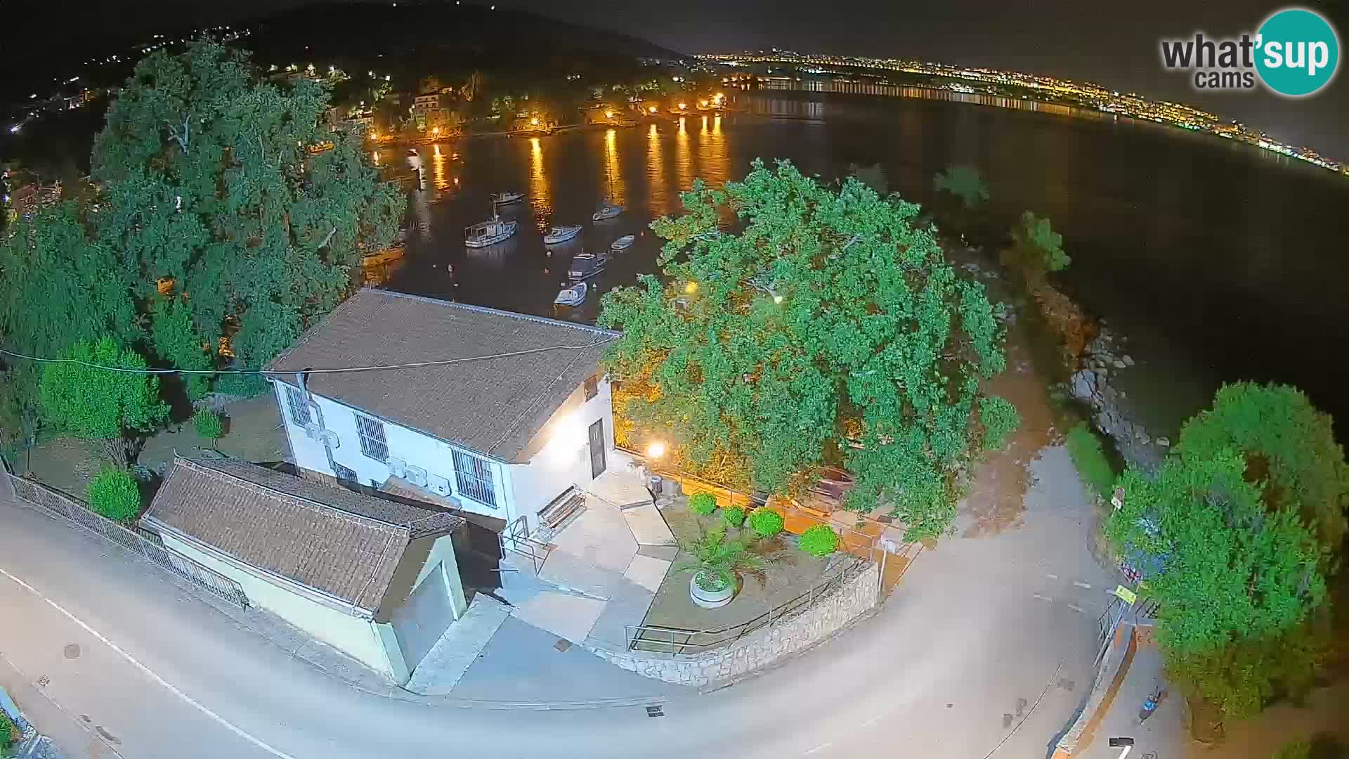 Webcam porto Ika – Vista LIVE sul porto e le luci di Opatija