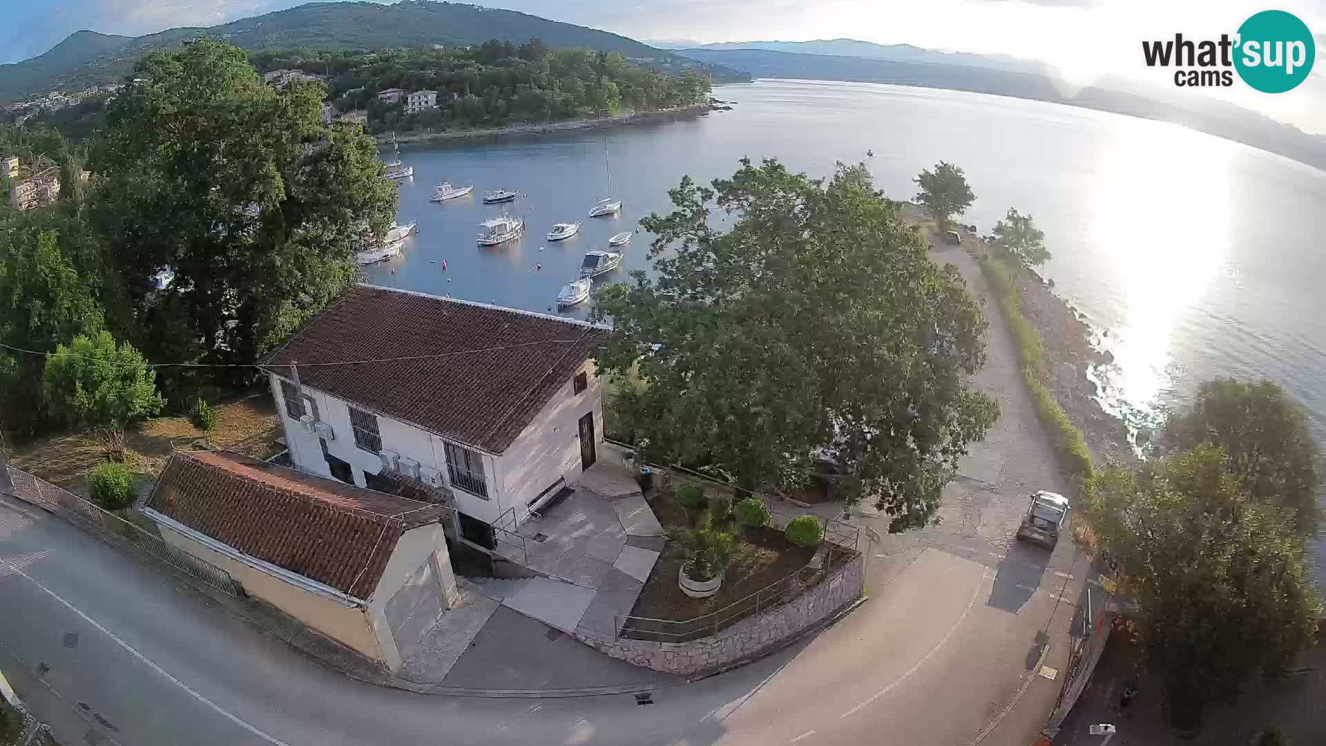 Webcam porto Ika – Vista LIVE sul porto e le luci di Opatija