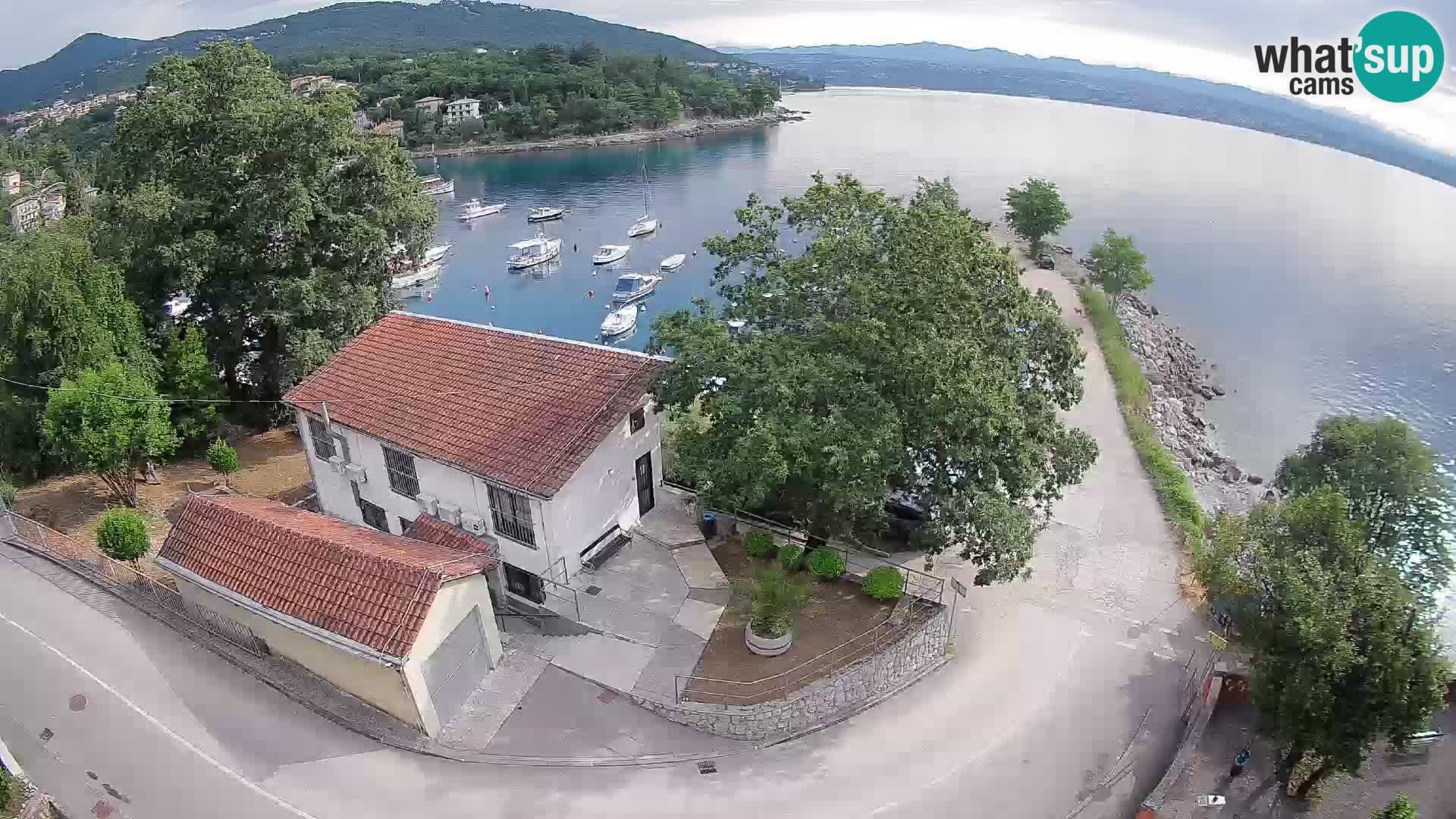 Ika Harbor Webcam – LIVE View of the Harbor and Opatija Lights