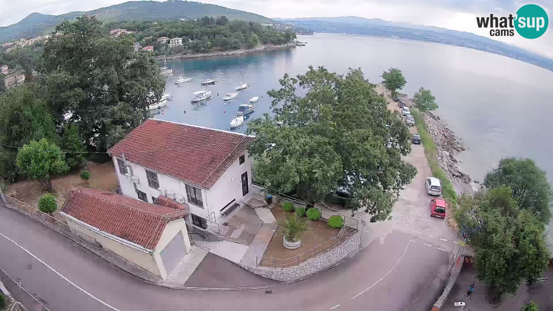 Webcam port d’Ika – Vue en direct et lumières d’Opatija