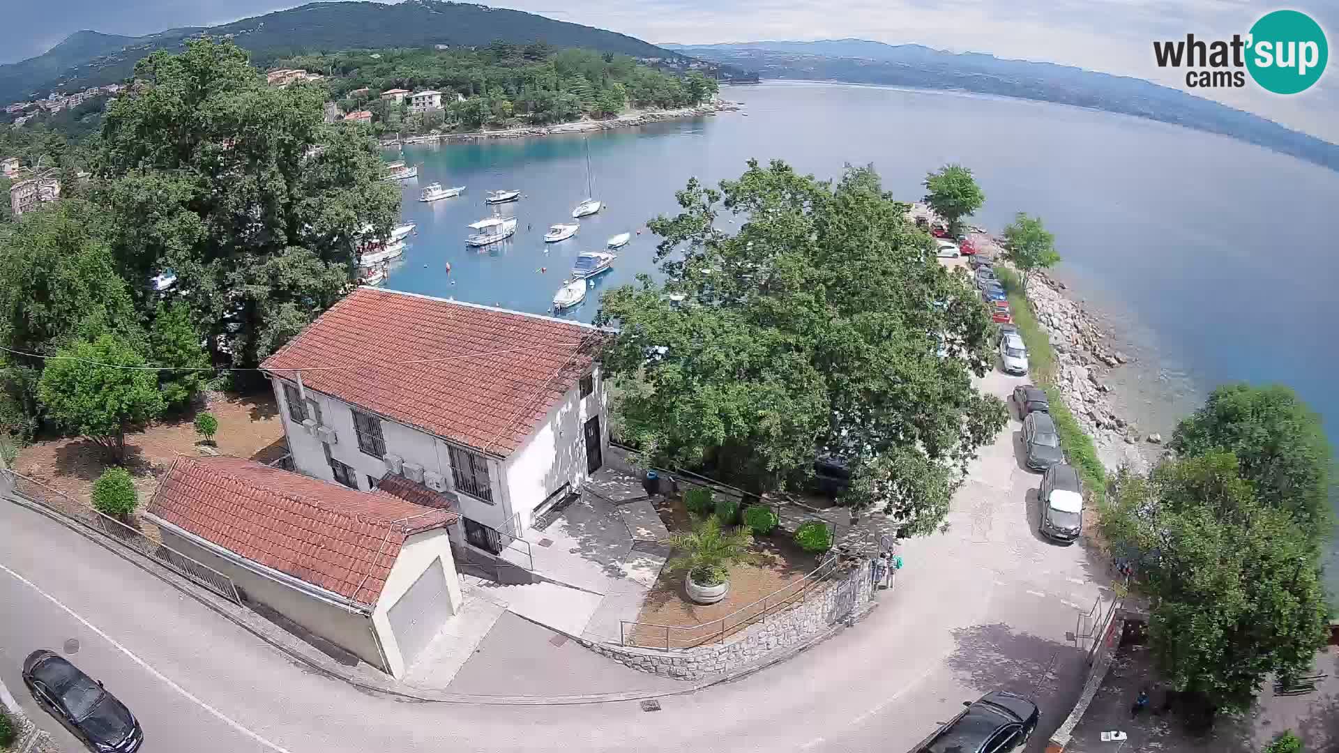 Webcam puerto de Ika – Vista en directo y luces de Opatija