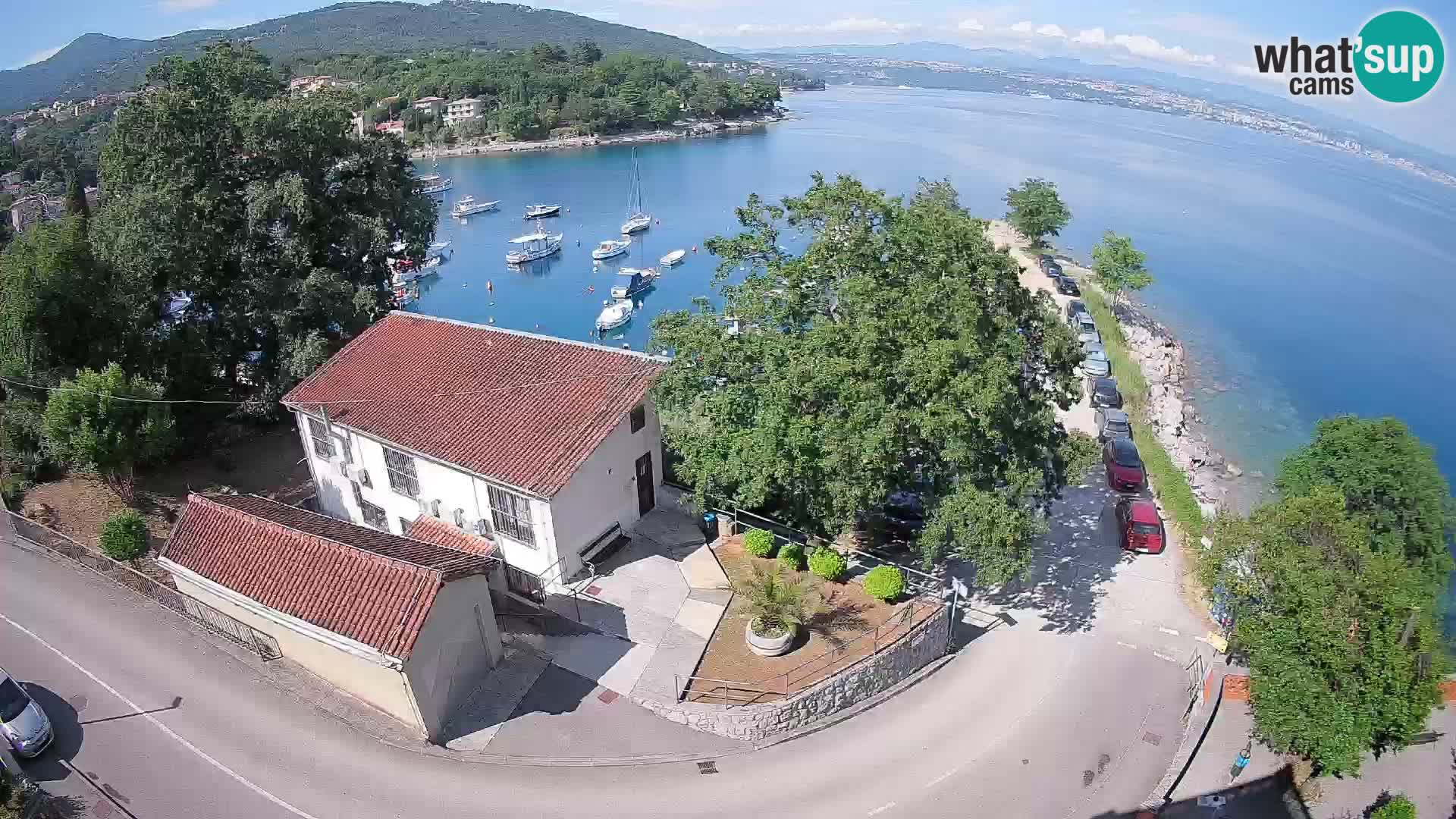 Webcam porto Ika – Vista LIVE sul porto e le luci di Opatija