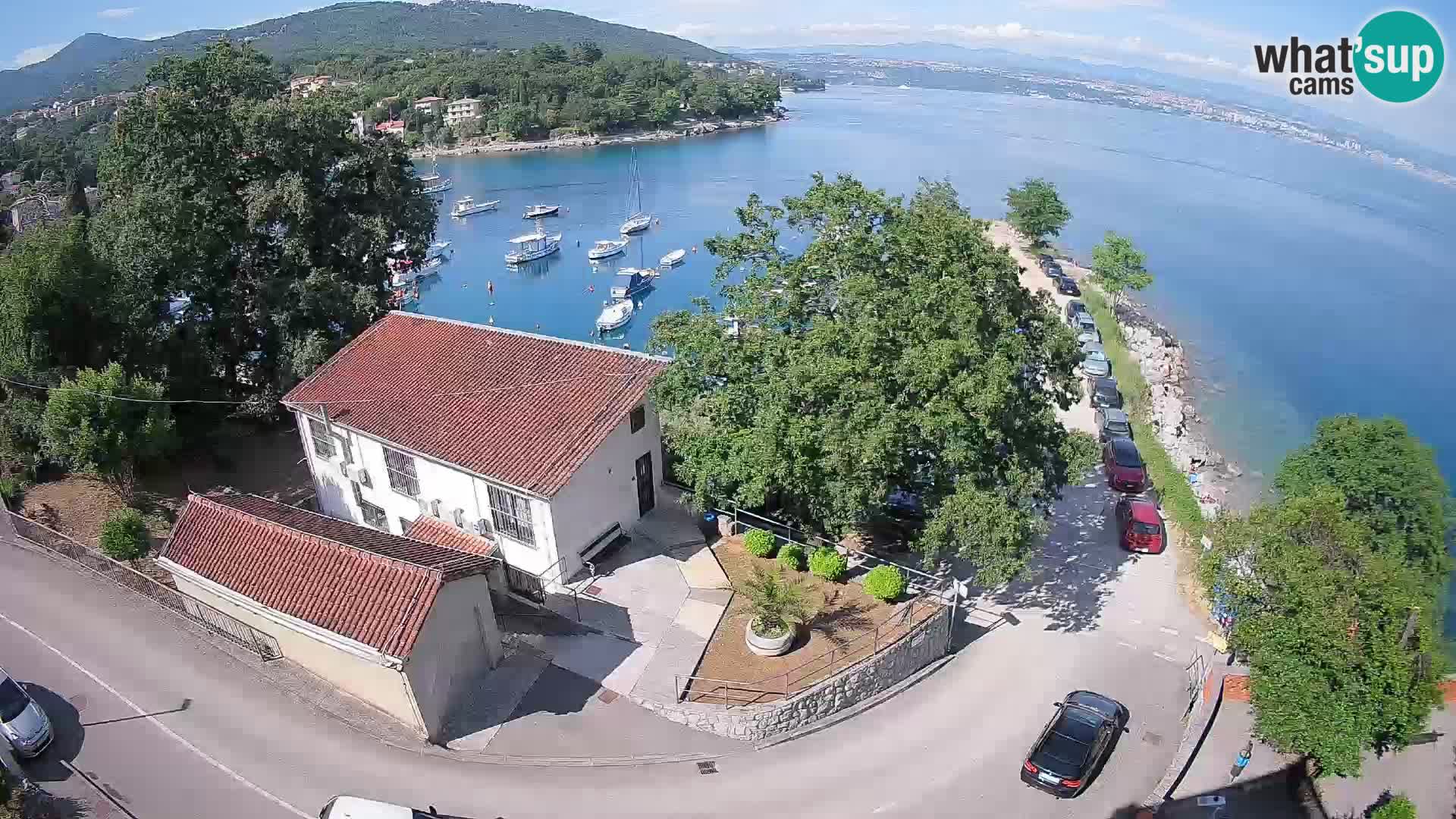Webcam porto Ika – Vista LIVE sul porto e le luci di Opatija