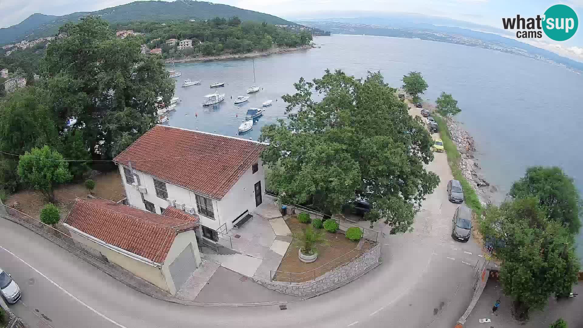Webcam porto Ika – Vista LIVE sul porto e le luci di Opatija