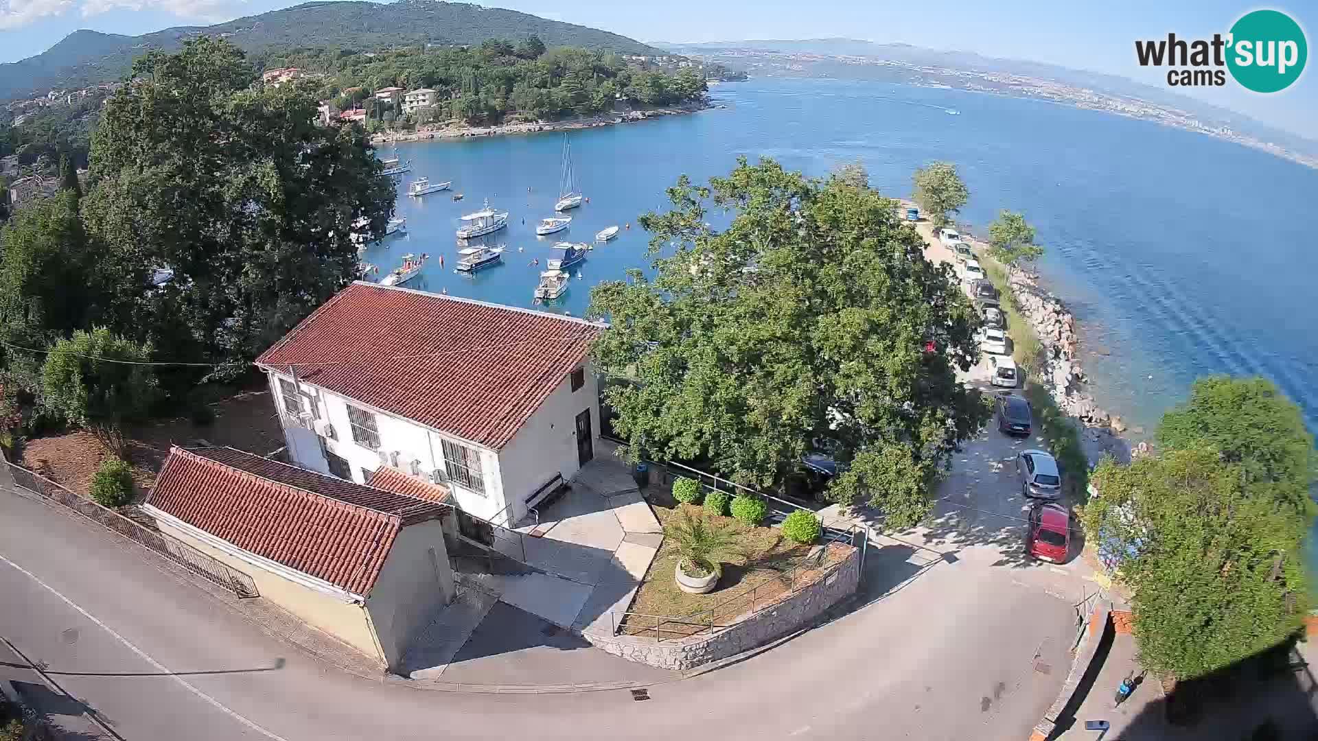 Webcam porto Ika – Vista LIVE sul porto e le luci di Opatija