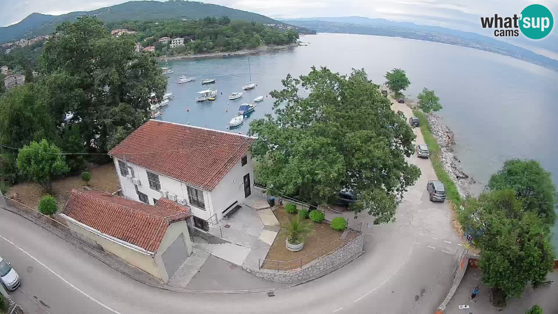 Ika Harbor Webcam – LIVE View of the Harbor and Opatija Lights