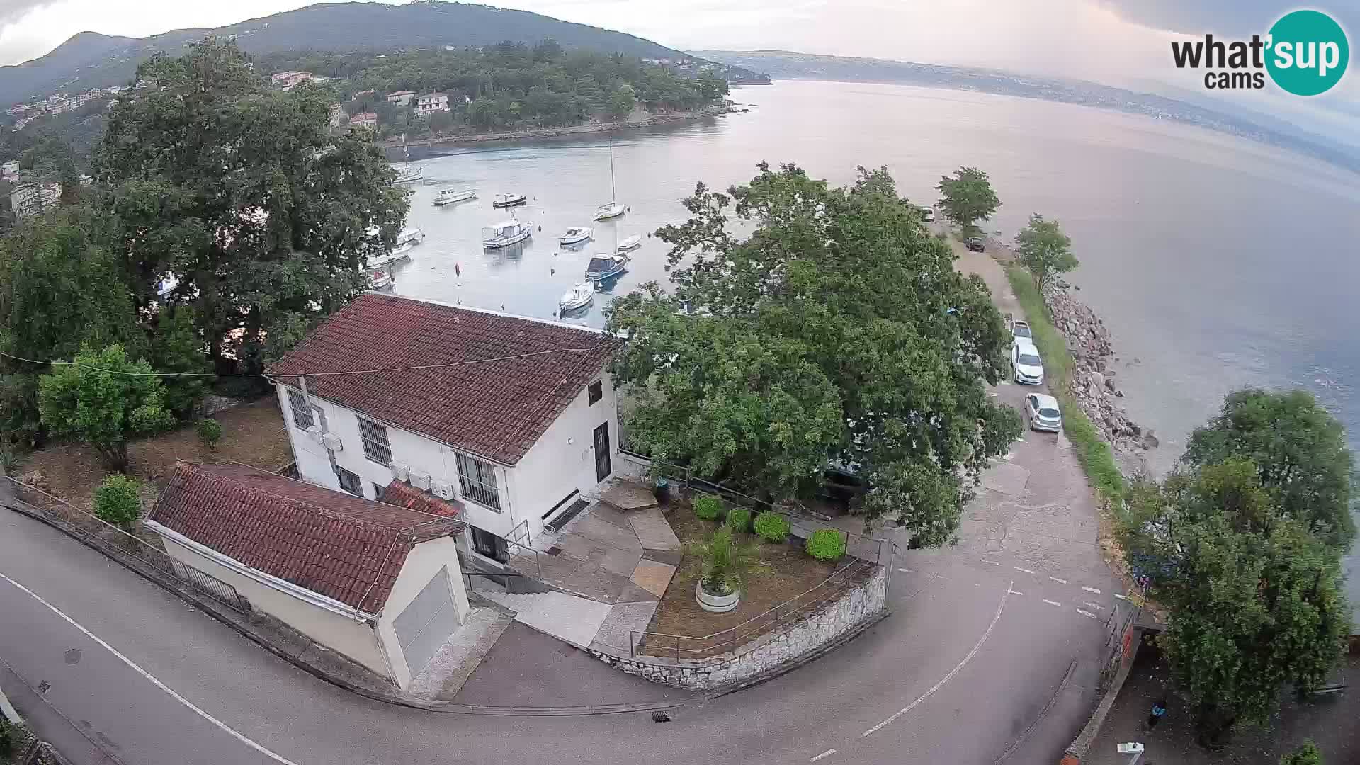Webcam port d’Ika – Vue en direct et lumières d’Opatija