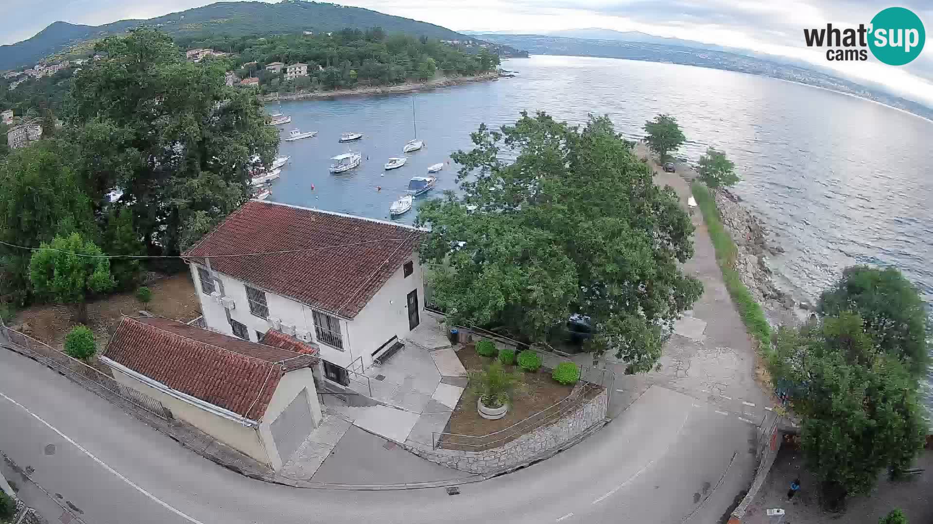 Ika Harbor Webcam – LIVE View of the Harbor and Opatija Lights