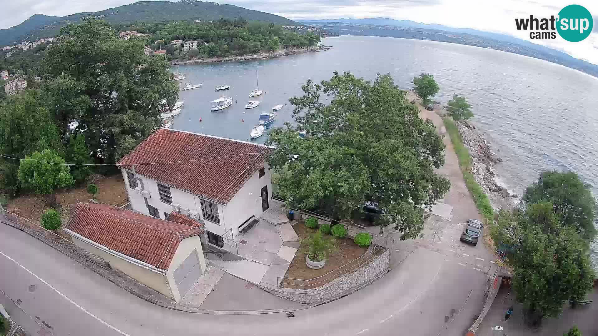 Webcam porto Ika – Vista LIVE sul porto e le luci di Opatija