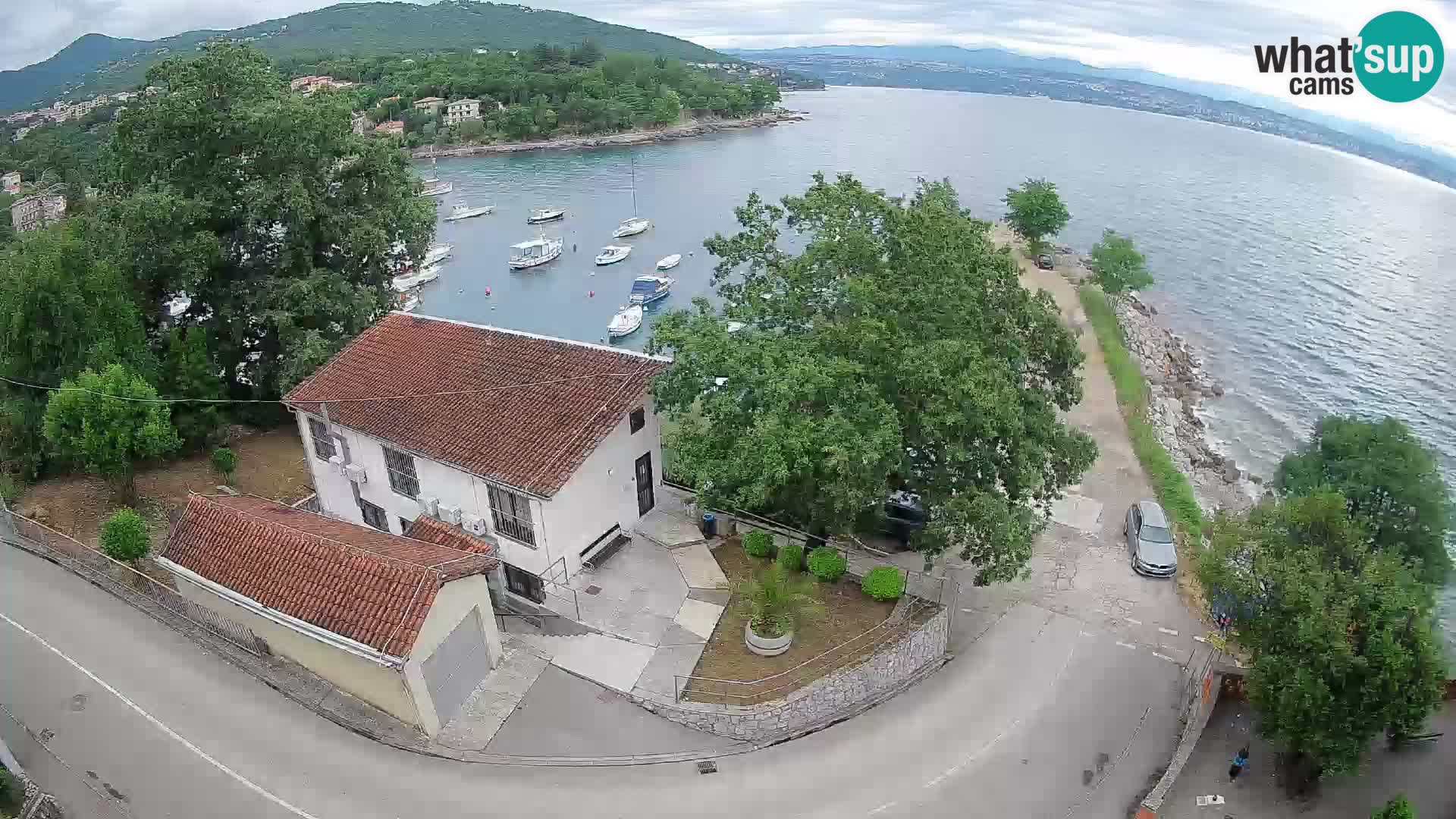 Ika Harbor Webcam – LIVE View of the Harbor and Opatija Lights